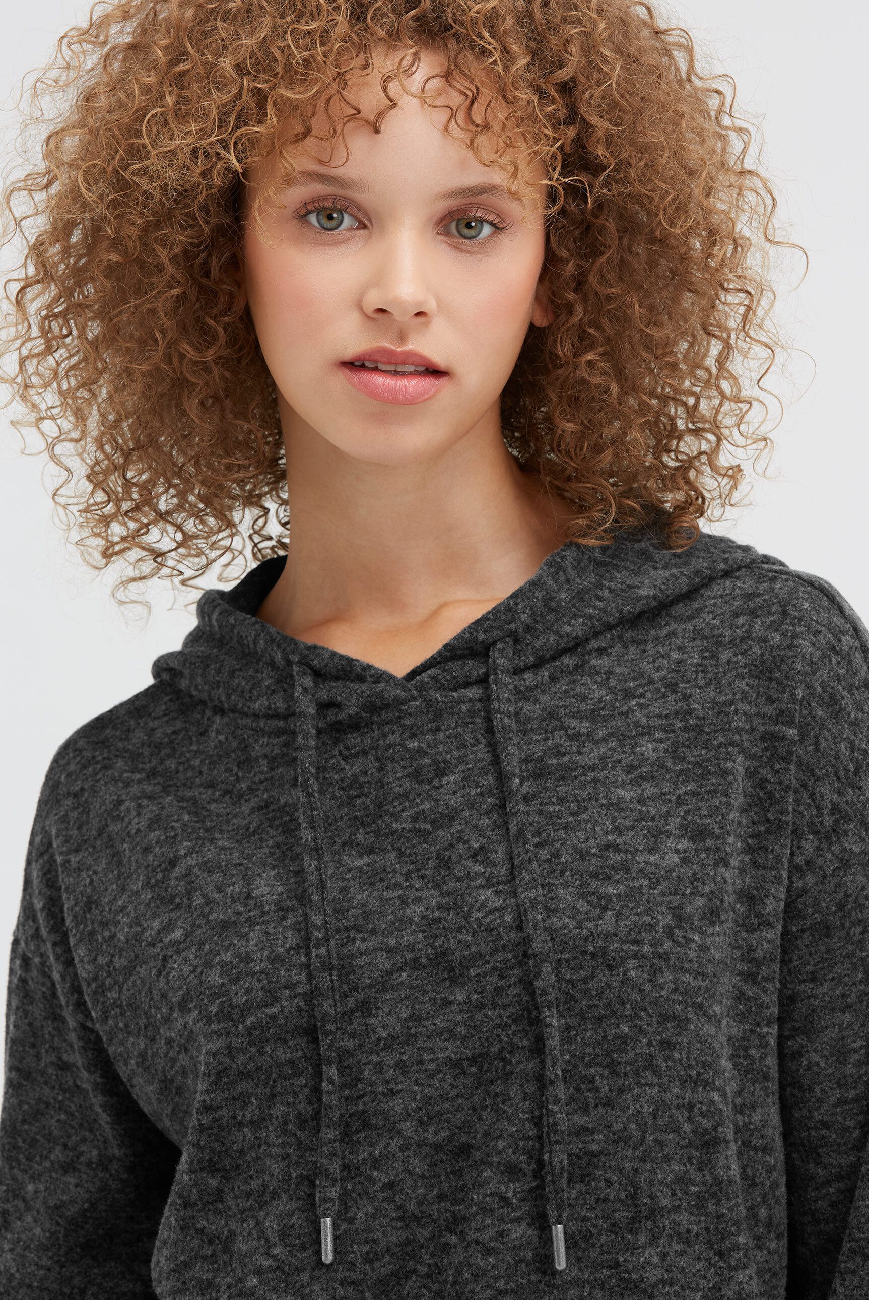 SOCCX Kapuzenpullover aus Flauschstrick
