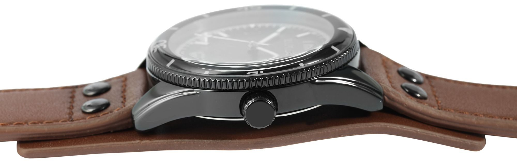 Raptor Quarzuhr Gabin Echtlederband, Dornschließe, Unterlegband, männlich günstig online kaufen