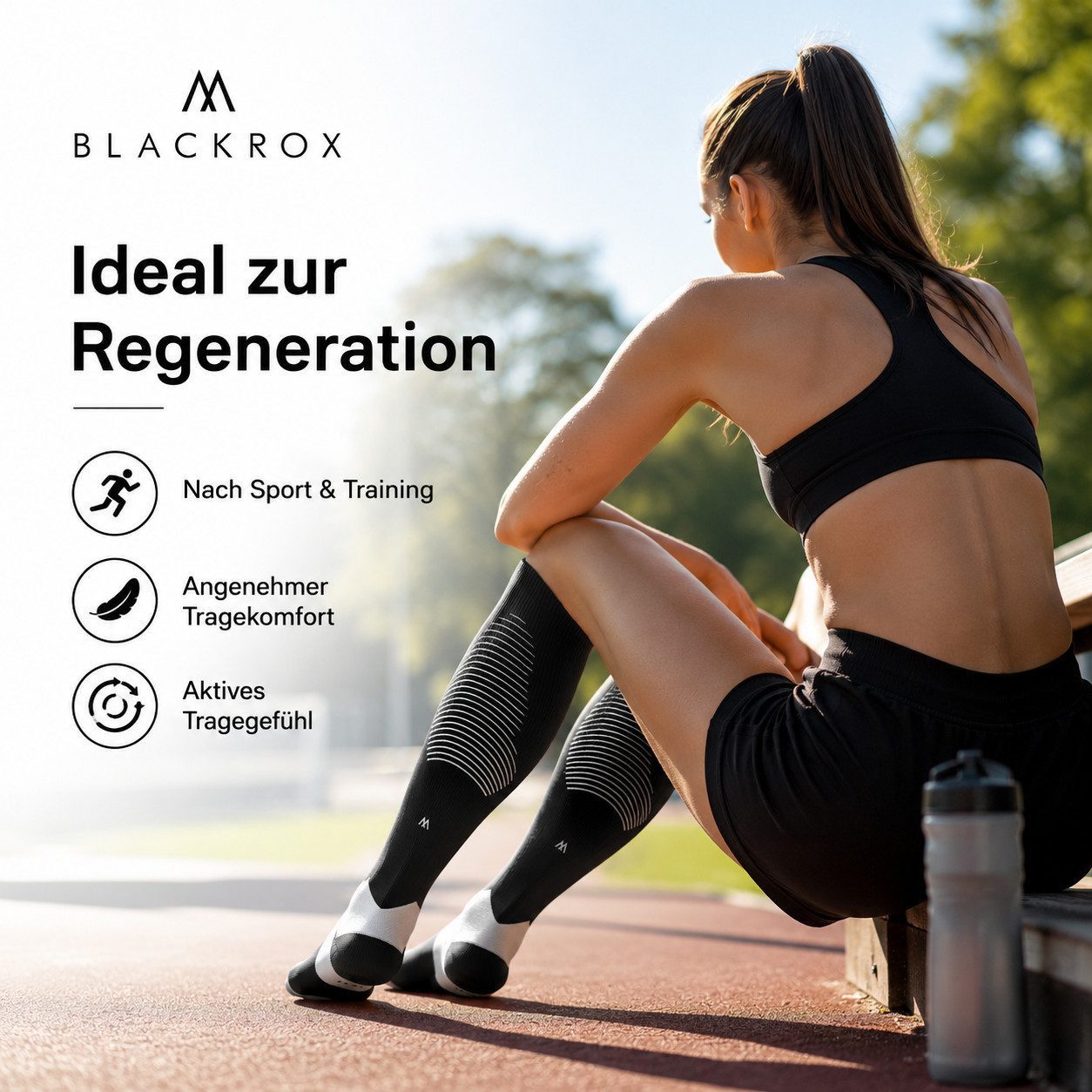 BLACKROX Kompressionsstrümpfe [Vergleichssieger 2026] Astropreform V1 2er-Set, Gr. S-XL – Bild 4 von 5