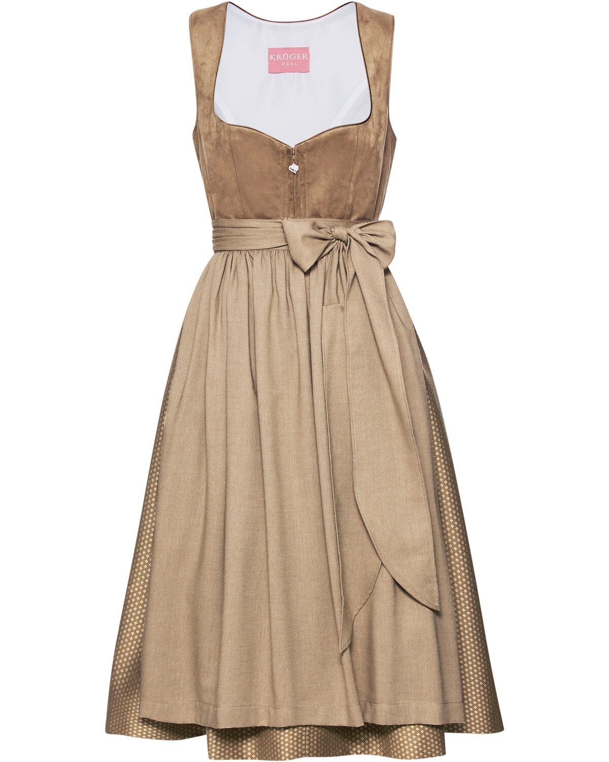 Krüger Madl Dirndl Midi-Samtdirndl Sylvara
