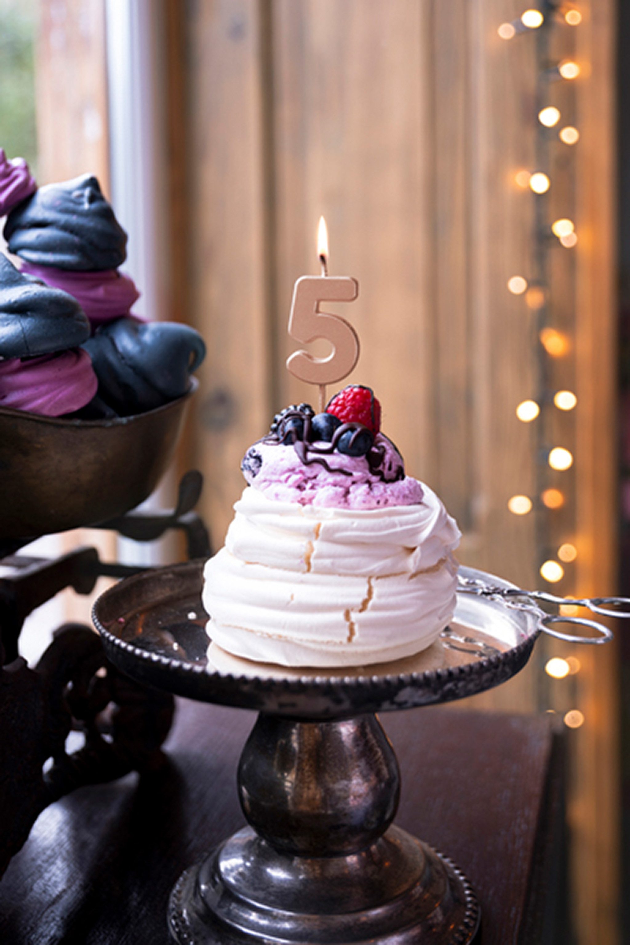 partydeco Geburtstagskerze, Geburtstagskerze Zahl 5 Zahlenkerze 4,5cm Roseg günstig online kaufen