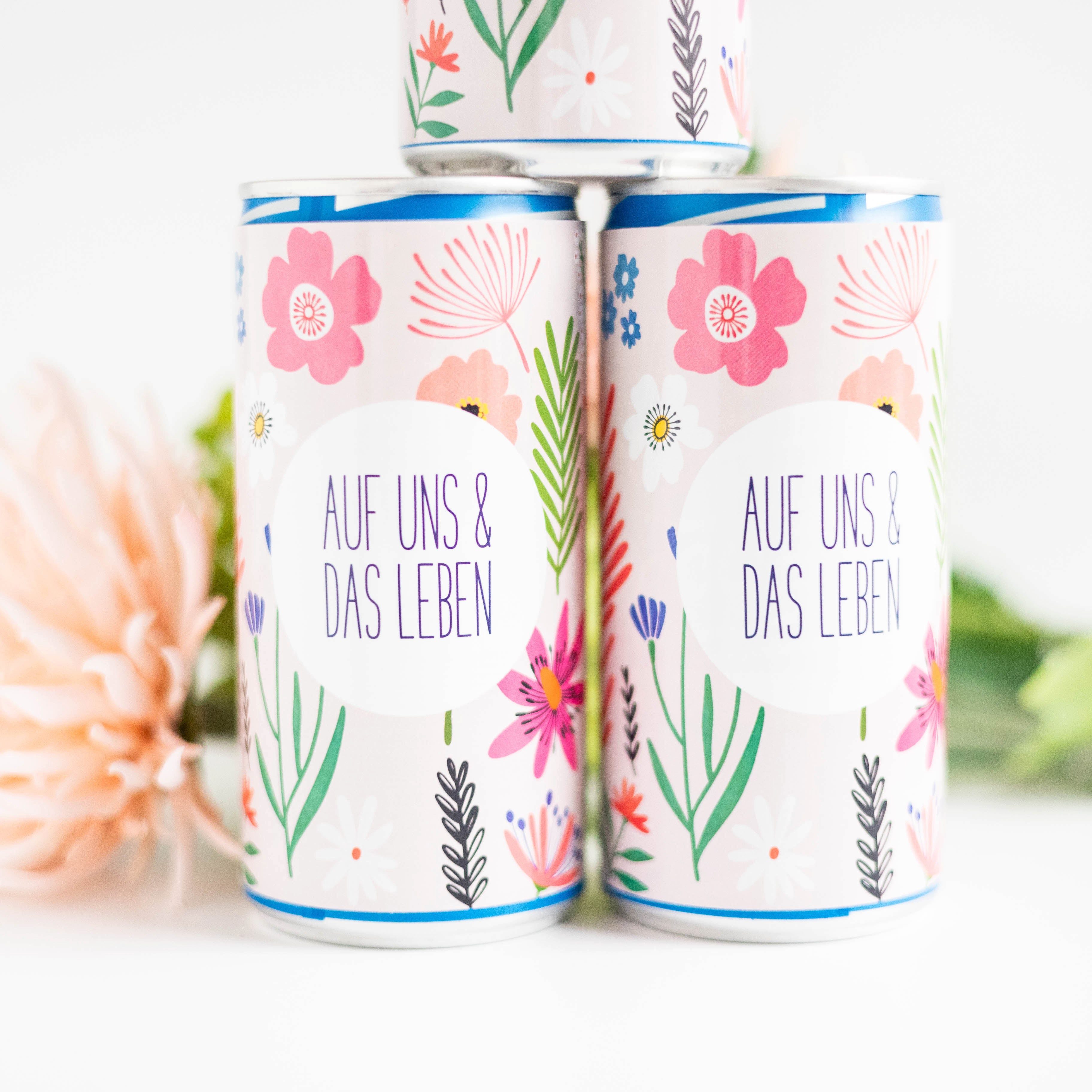 heaven+paper Sticker Prosecco Sticker BLOOMY FRIENDS, hochwertig & modernes Design, (1-tlg), Hergestellt in Deutschland