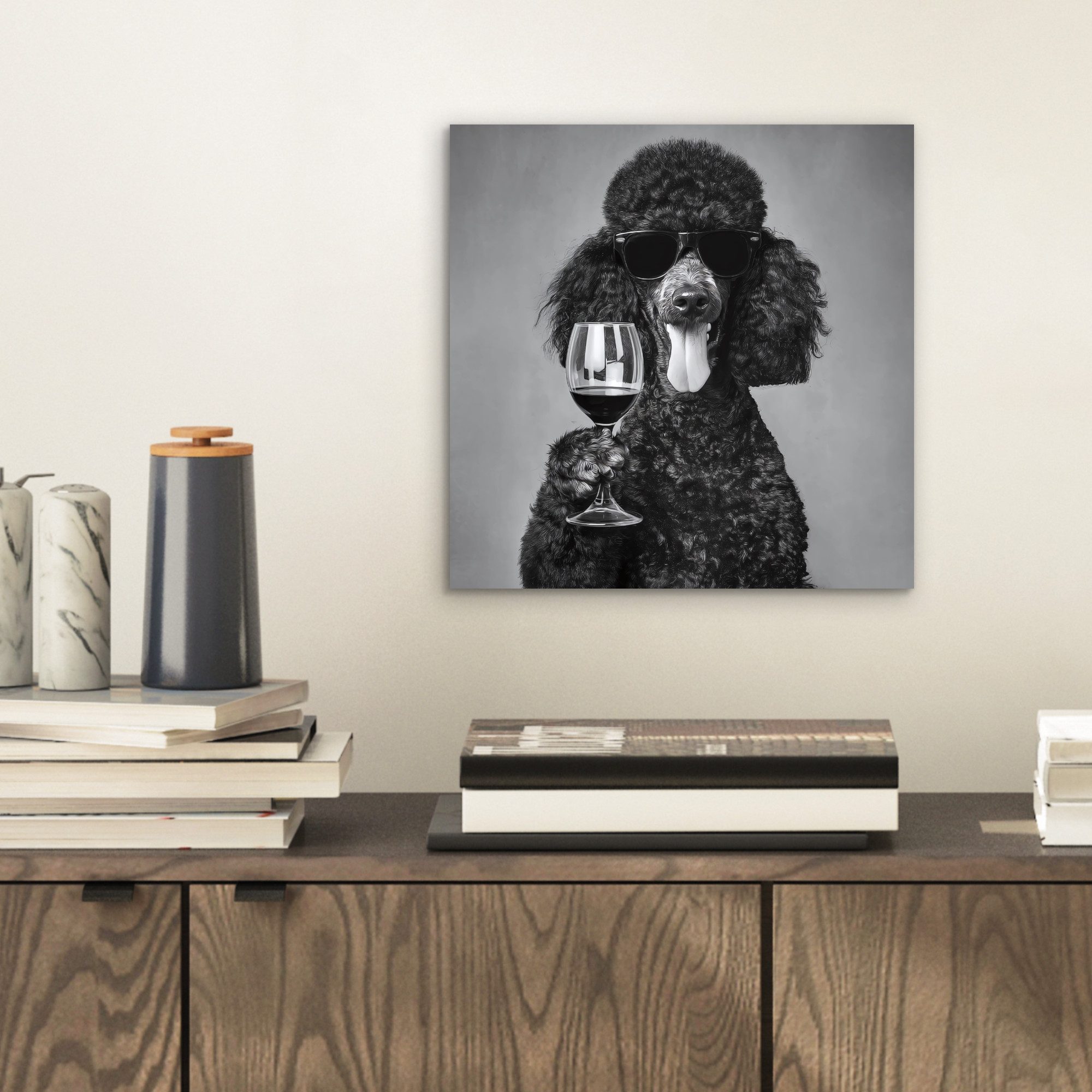 MuchoWow Metallbild Hund - Locken - günstig online kaufen