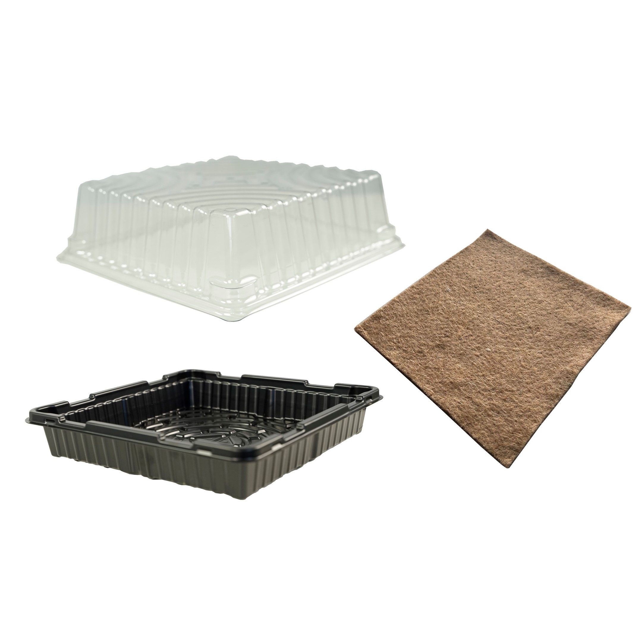 Thumbnail - Fuchs Versand 24/7 Übertopf Anzuchtschale Set 30 x 30cm mit Haube und Jutematte