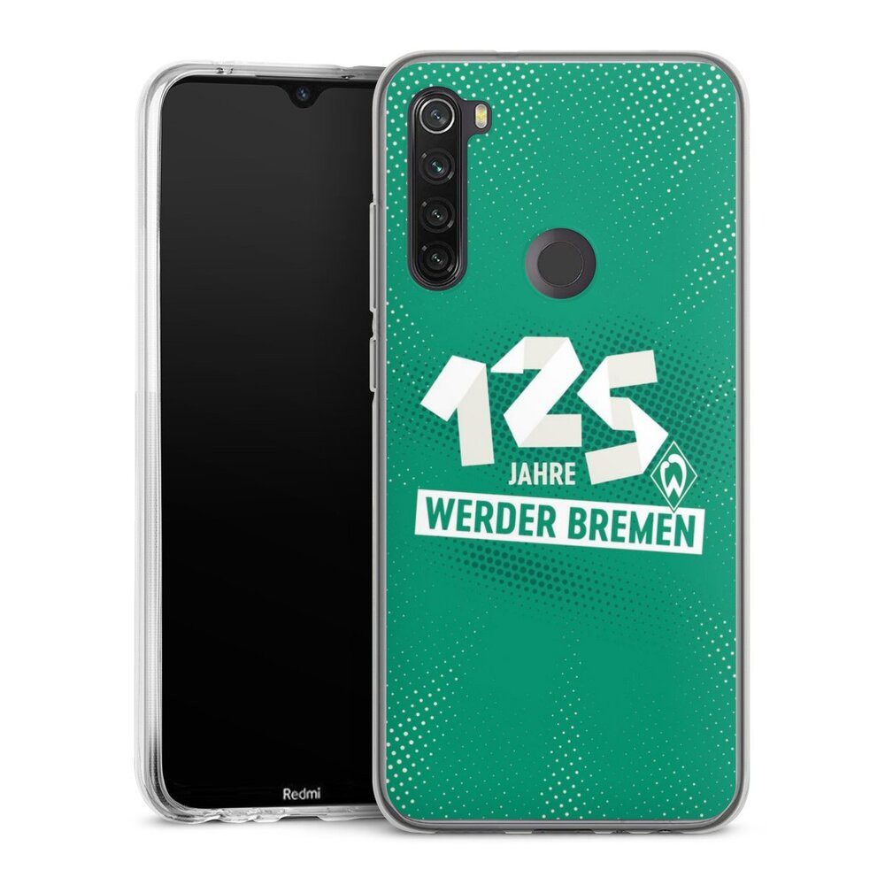 DeinDesign Handyhülle 125 Jahre Werder Bremen Offizielles Lizenzprodukt, Xiaomi Redmi Note 8T Silikon Hülle Bumper Case Handy Schutzhülle
