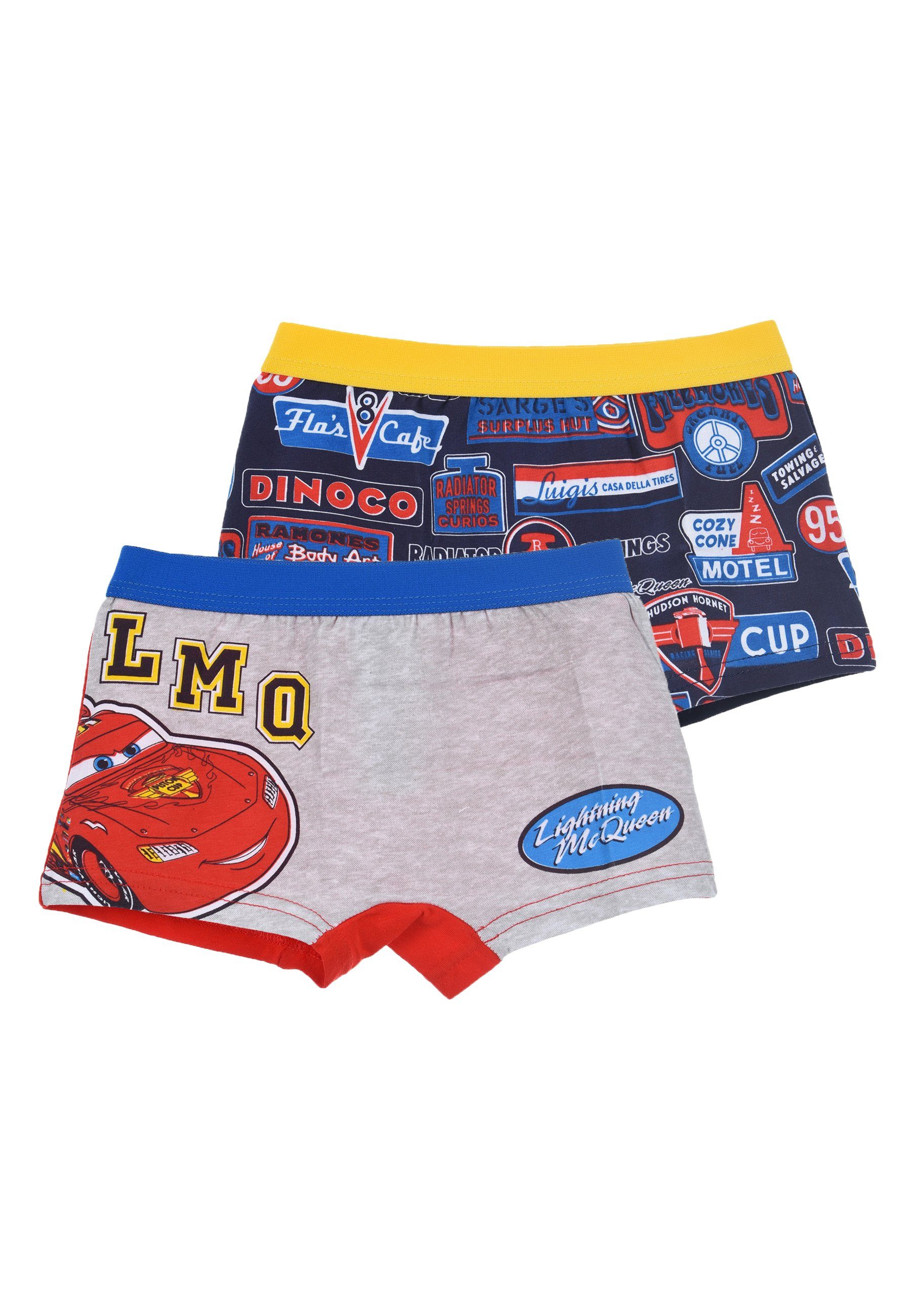 Disney Cars Boxershorts Lightning McQueen Kinder Jungen Unterhosen Pants (2-St)