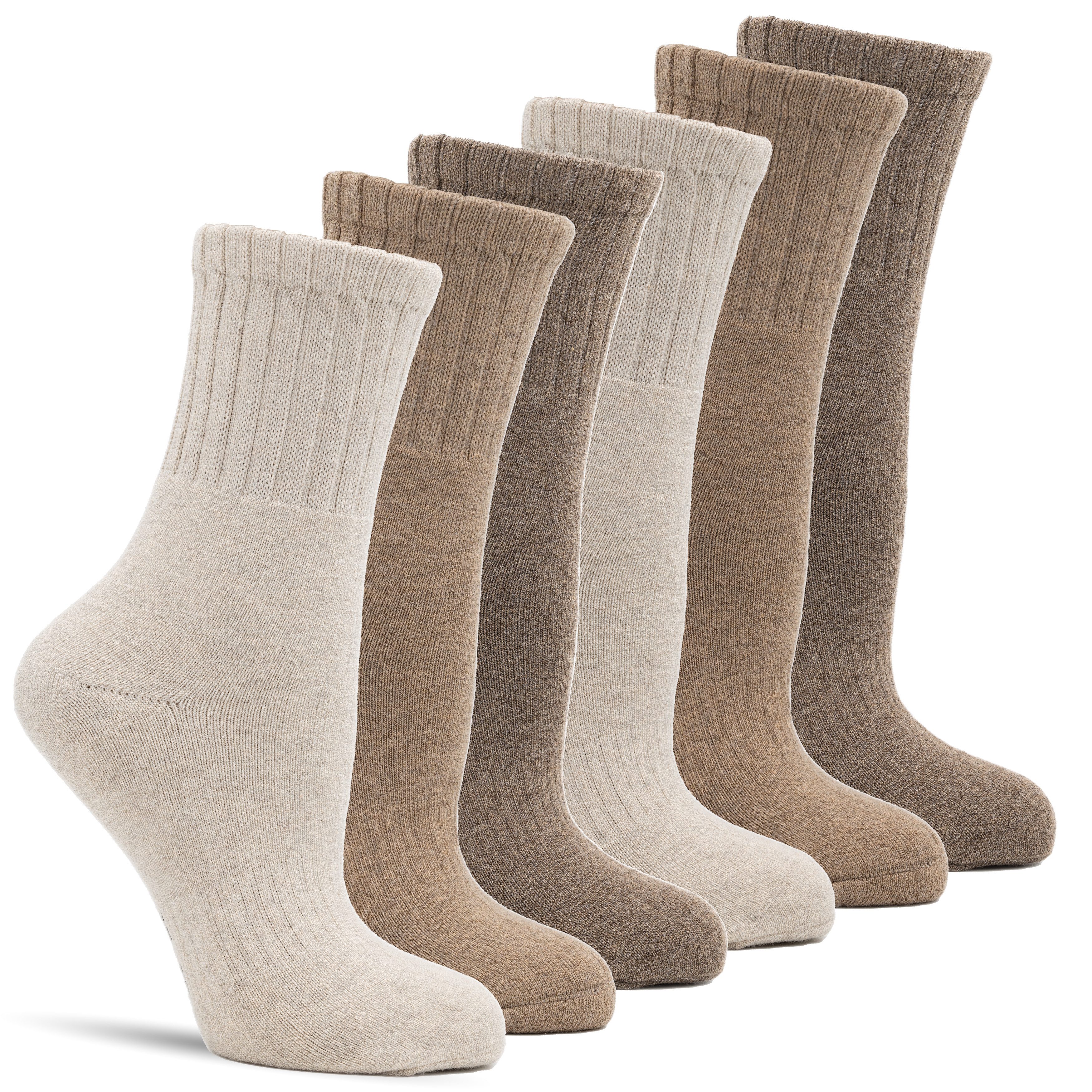 Frostfighter Thermosocken Wintersocken Damen + Herren Thermo (6-Paar) Frottee Innenfutter, warme dicke weiche Socken, Farbauswahl