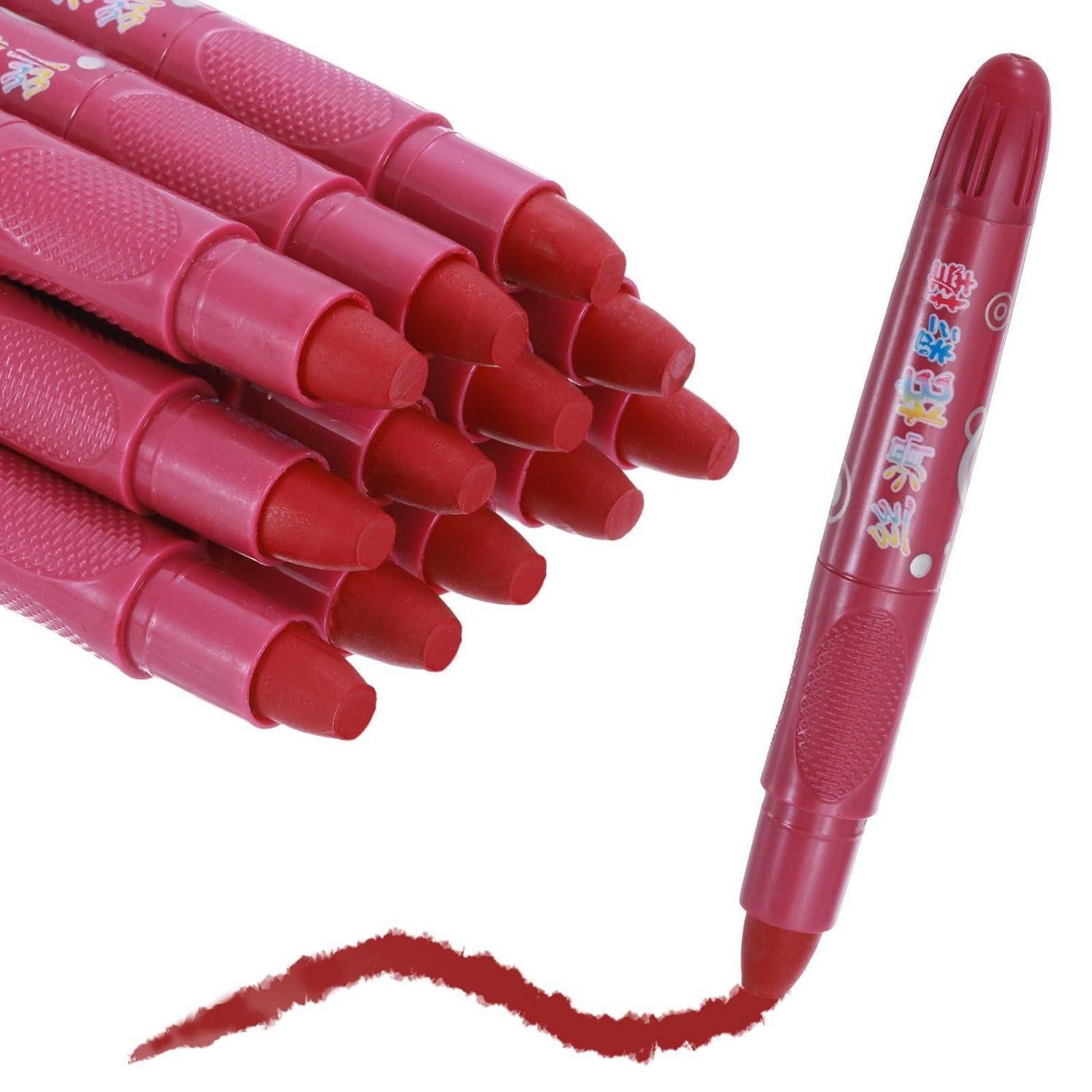 LuxusKollektion Buntstift Drehbare Buntstifte Rose Red waschbar 12er Pack