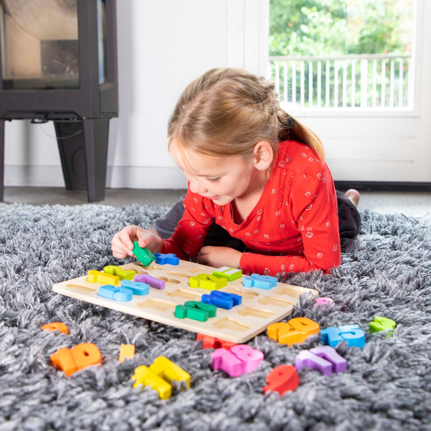 New Classic Toys® Steckpuzzle Zahlenpuzzle, Holzpuzzle mit Zahlen 0-20, 24 Puzzleteile, Lernspielzeug aus Holz, Zählen und Rechnen lernen