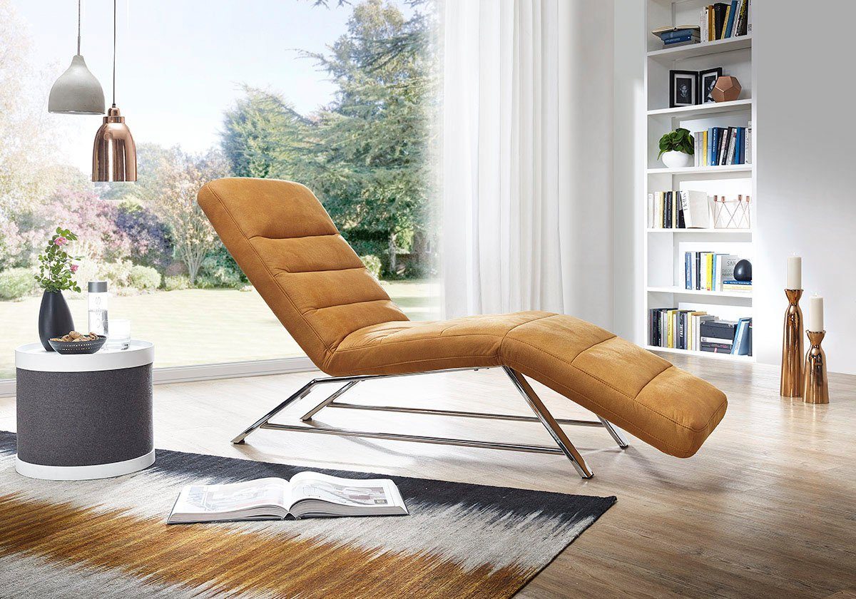 W.SCHILLIG Relaxliege daily dreams, Funktionsliege wahlweise mit Motor, Gestell Chrom, Breite 65 cm