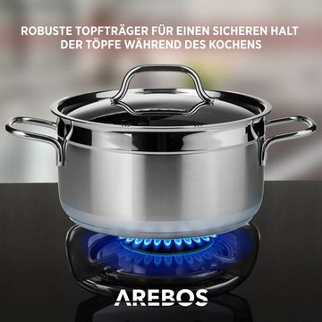 Arebos Gas-Kochfeld Gasherd AR-HE-GH70CM, Geeignet für Erdgas oder Propangas, Gasherd, Gaskocher