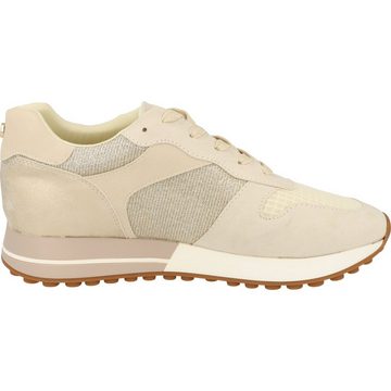 Damen Schuhe Sneaker Halbschuhe 2101482-2222 Beige/Gold Glitter Schnürschuh