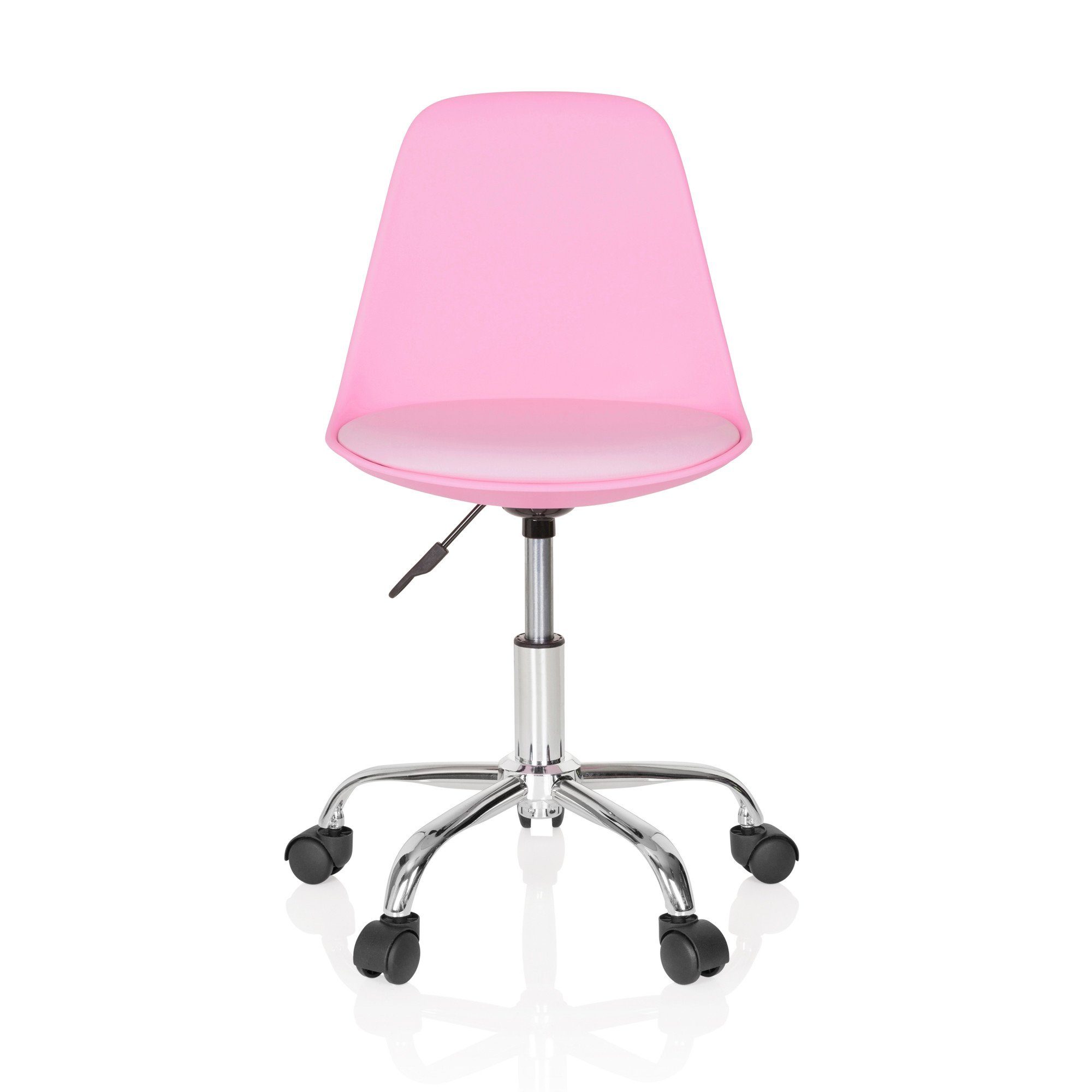 hjh OFFICE Drehstuhl Kinderdrehstuhl FANCY II Kunstleder ohne Armlehnen (1 St), mitwachsend, ergonomisch Pink