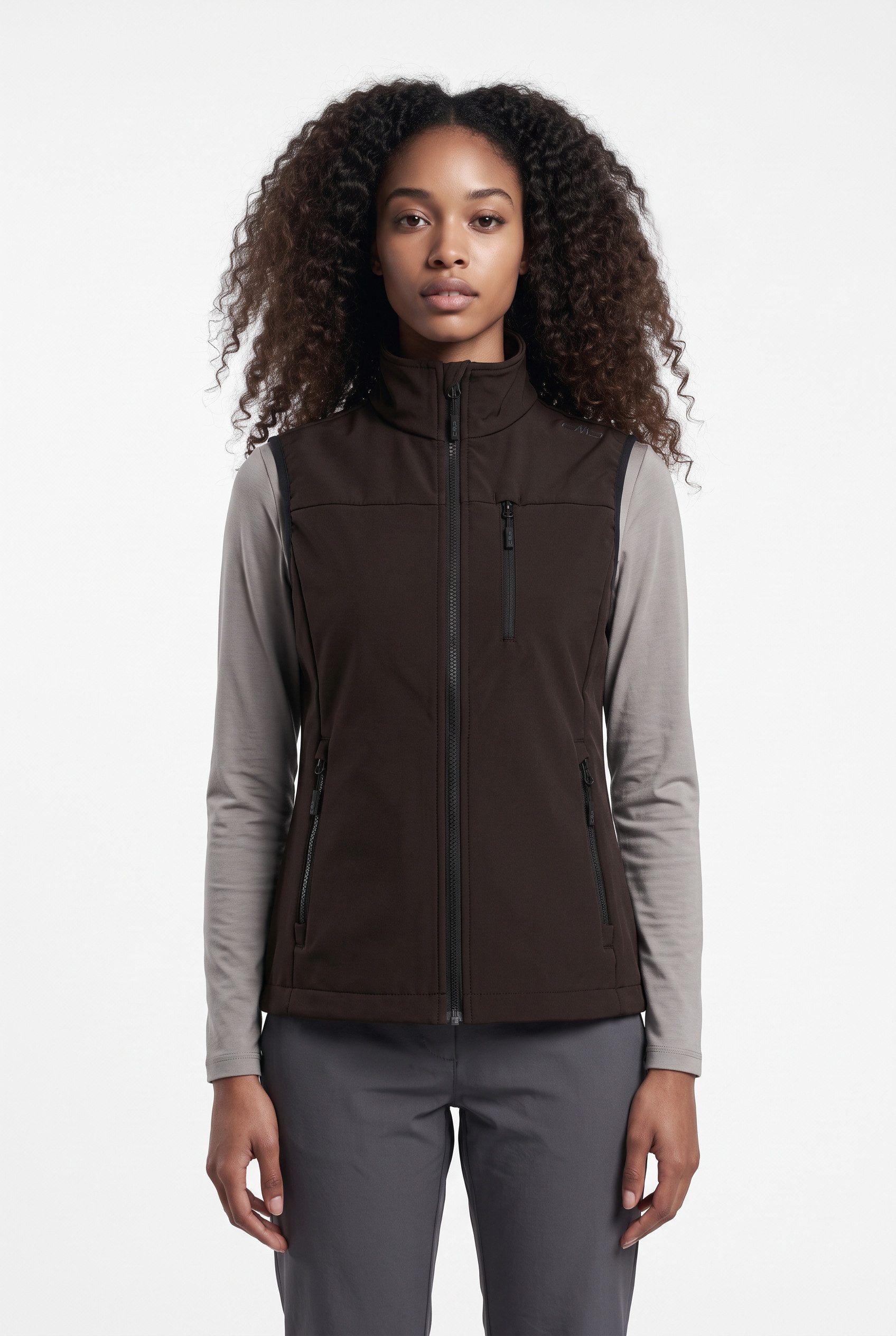 CMP Softshellweste WOMAN VEST für Wandern und andere Outdoor-Aktivitäten, Westen-Schnitt