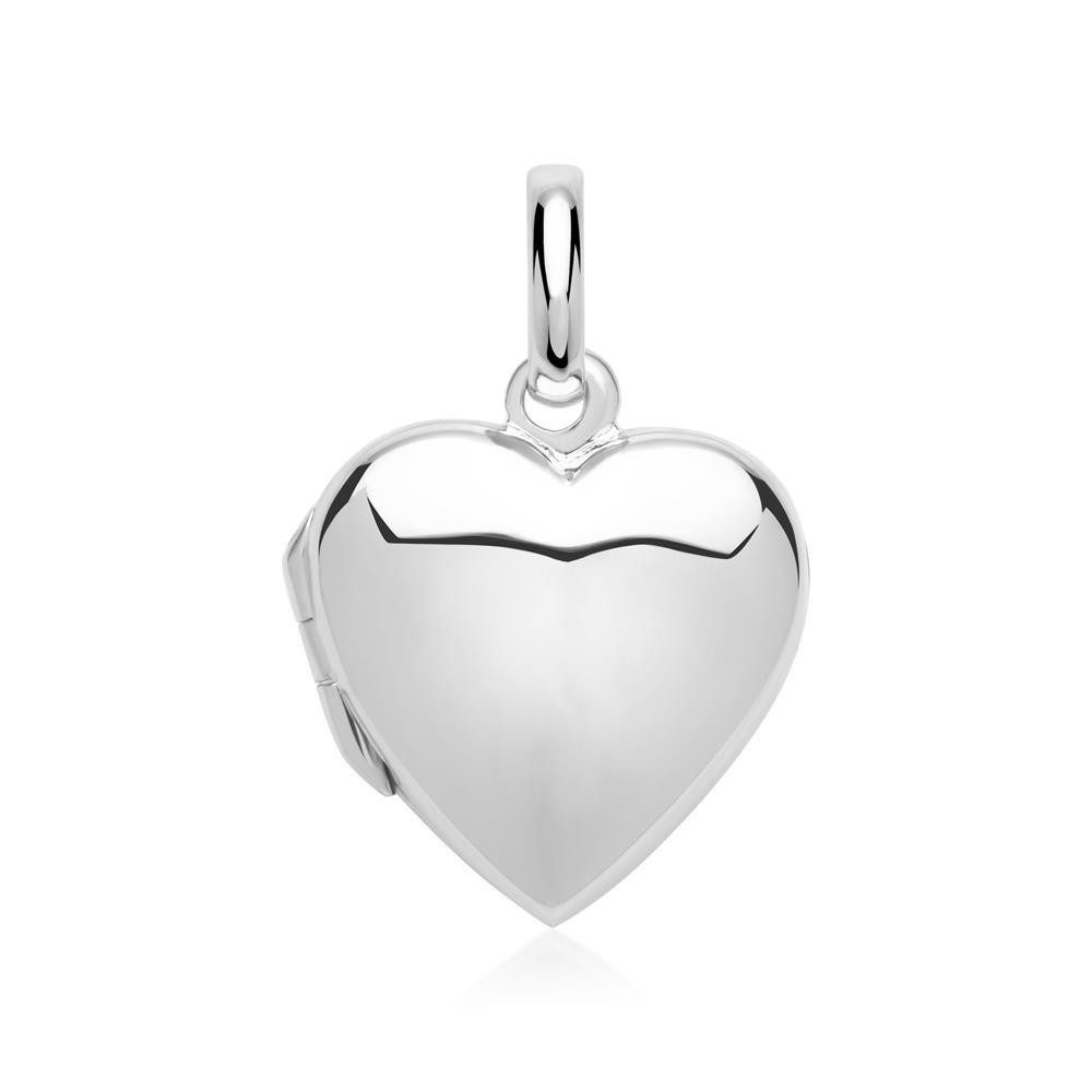 Kettenanhänger Medaillon in Herzform aus 925er Silber SP0269
