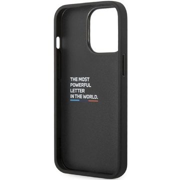 BMW Handyhülle Case iPhone 14 Pro Kunststoff Tricolor grau 6,1 Zoll, Kantenschutz