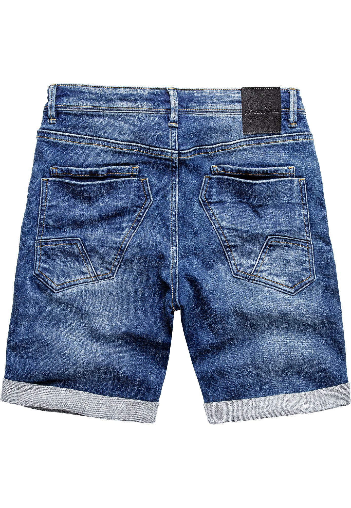 Amaci&Sons Jeansshorts NILES Jeansshorts Herren Bermuda Jeans Short Hose Re günstig online kaufen