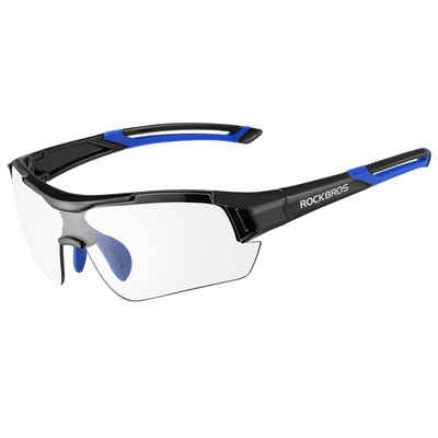 ROCKBROS Fahrradbrille 10112, (Sonnenbrille, Brille), UV Schutz 400, Farbewechsel