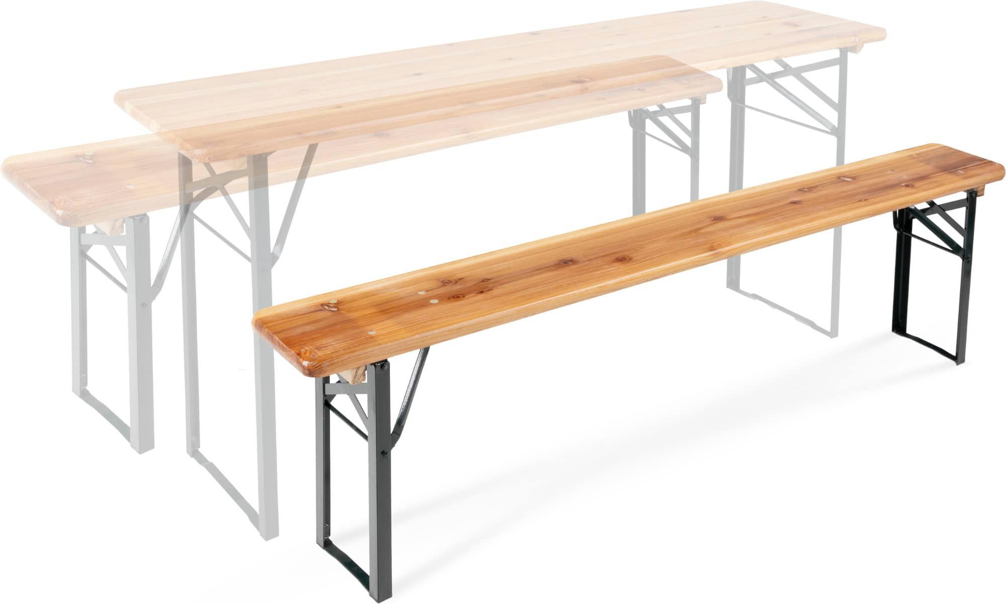 Stagecaptain Sitzbank BBB-170 Hirschgarten Bierzeltbank 170 cm Natur (1-St), Bayerisch Sitzen zum Spartarif