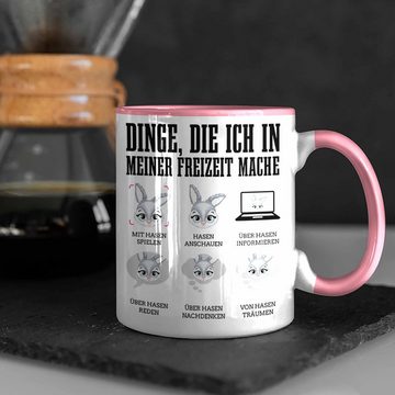 Trendation Tasse Hasen Tasse Geschenk Hasen-Besitzer Kaninchen Kinder Dinge die Ich In