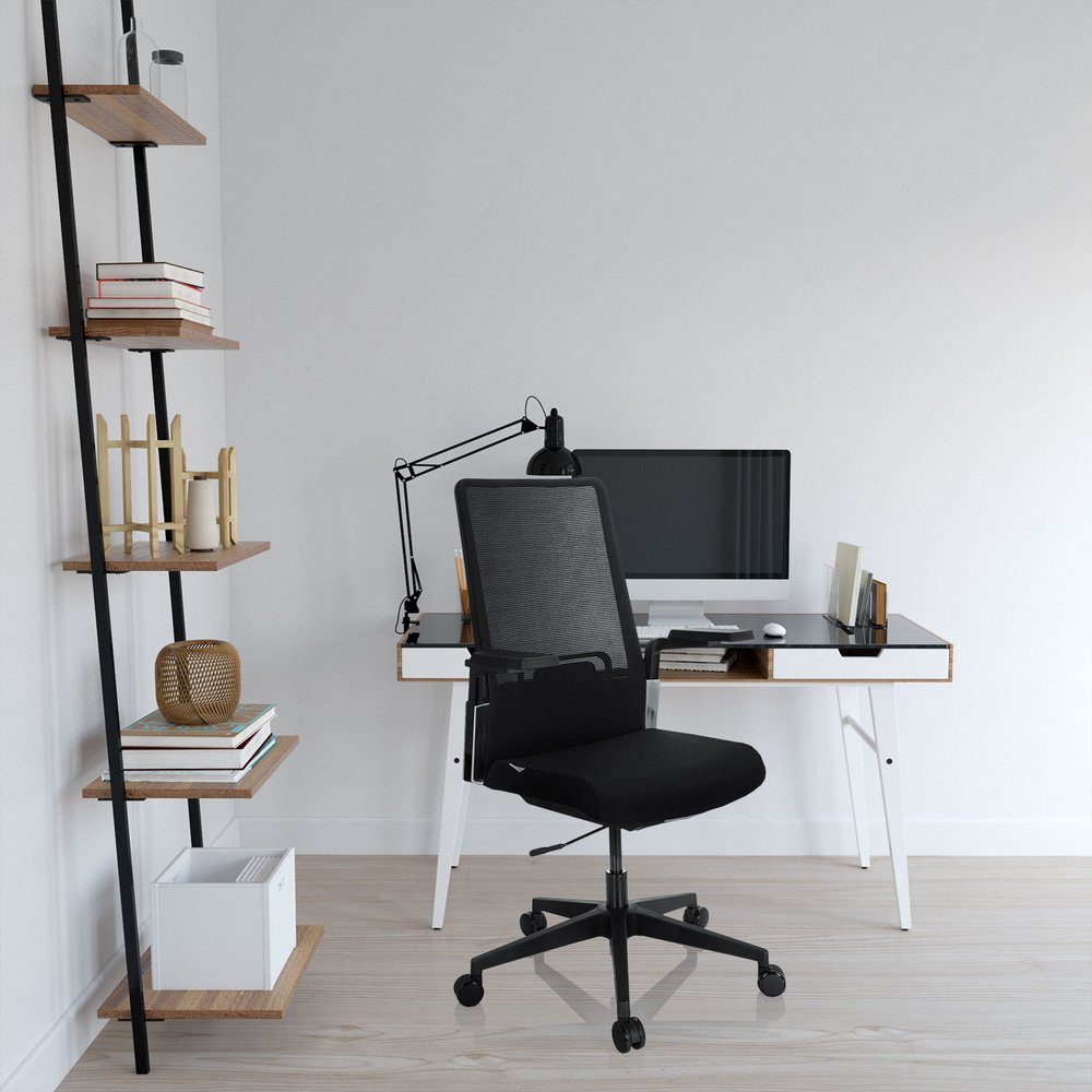 Profi Schreibtischstuhl PATERNA OFFICE B Bürostuhl Stoff/Netzstoff Drehstuhl (1 ergonomisch hjh St),