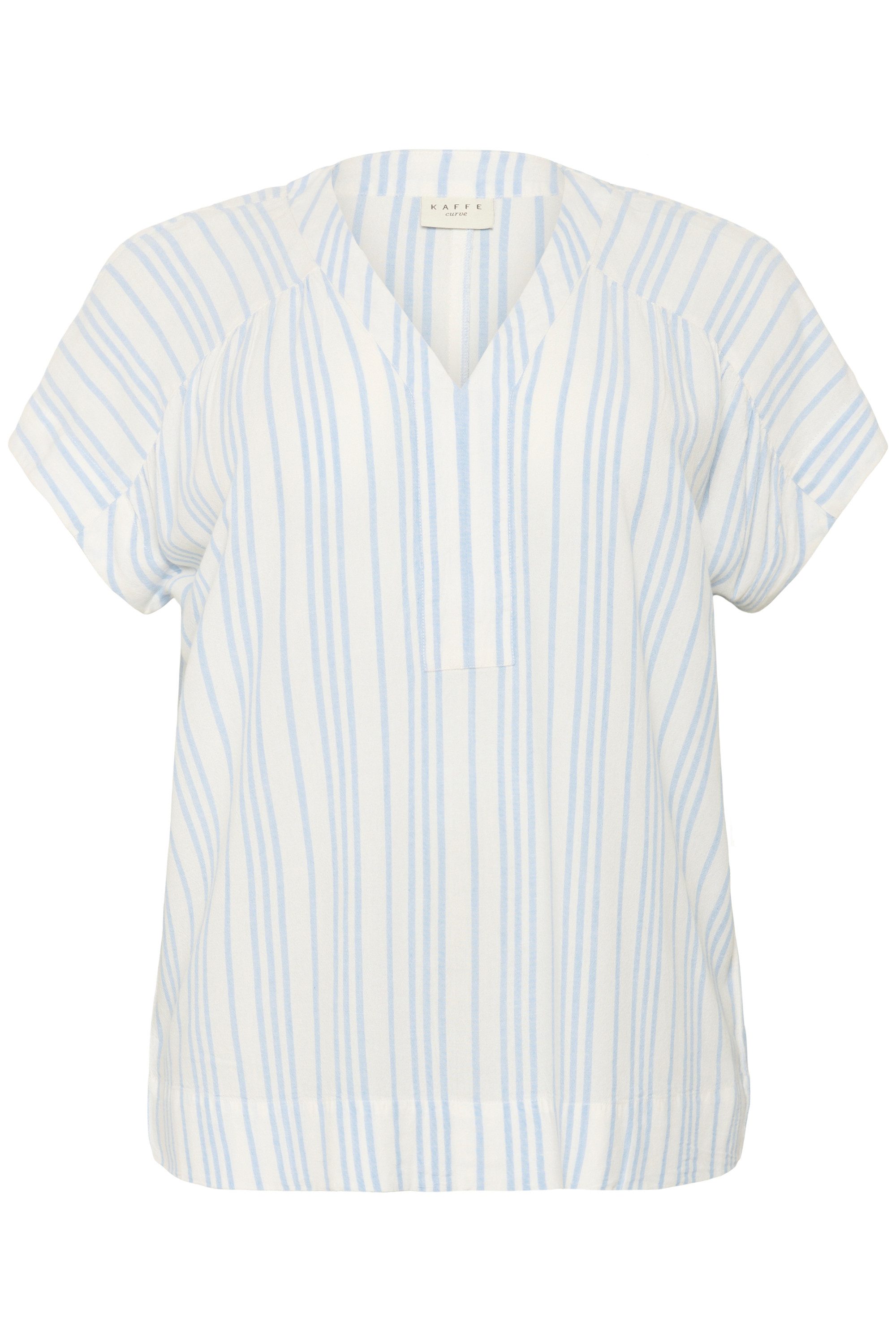 KAFFE Curve Kurzarmbluse Kurzarm-Bluse KCmille Große günstig online kaufen