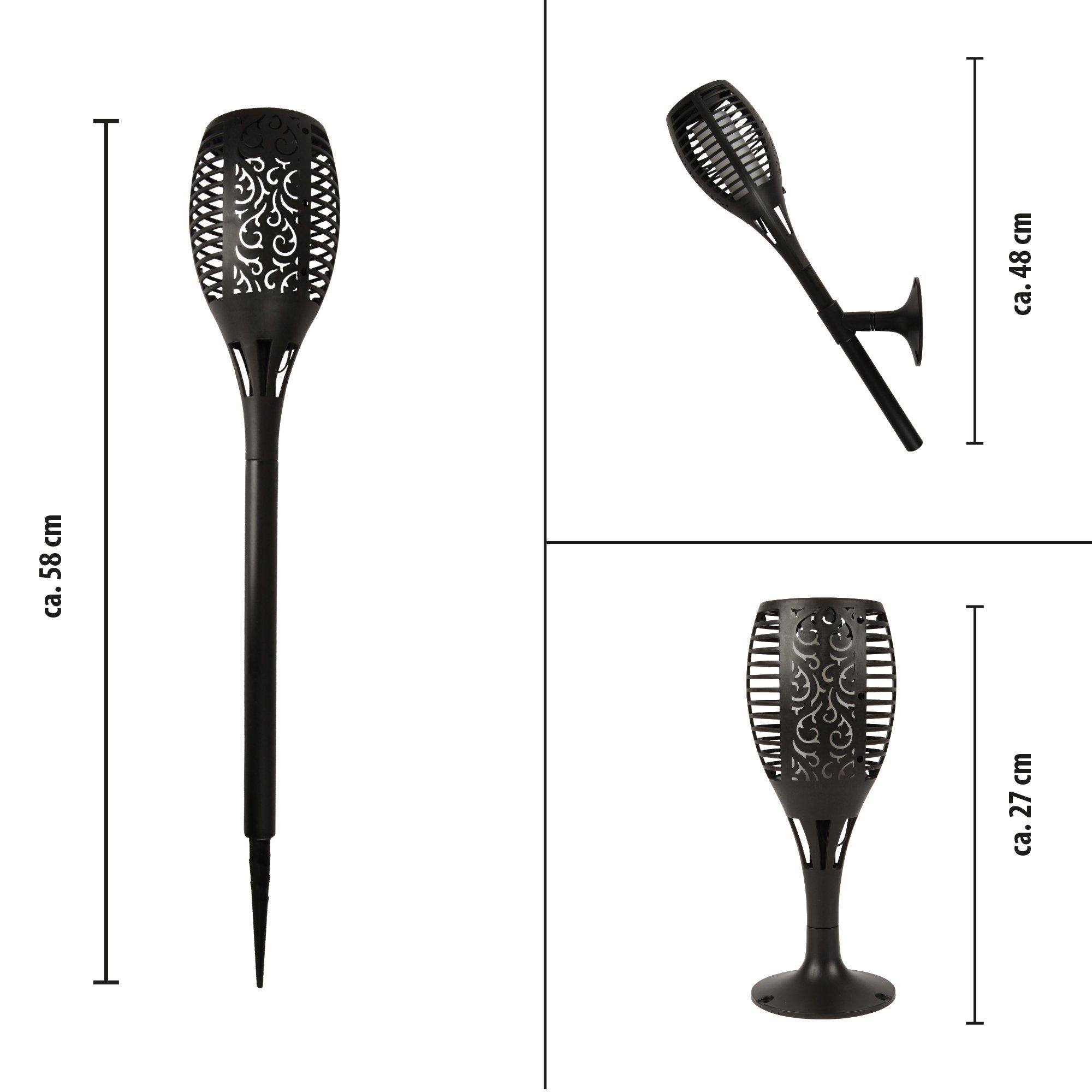 Bestlivings LED Gartenfackel, LED fest integriert, günstig online kaufen