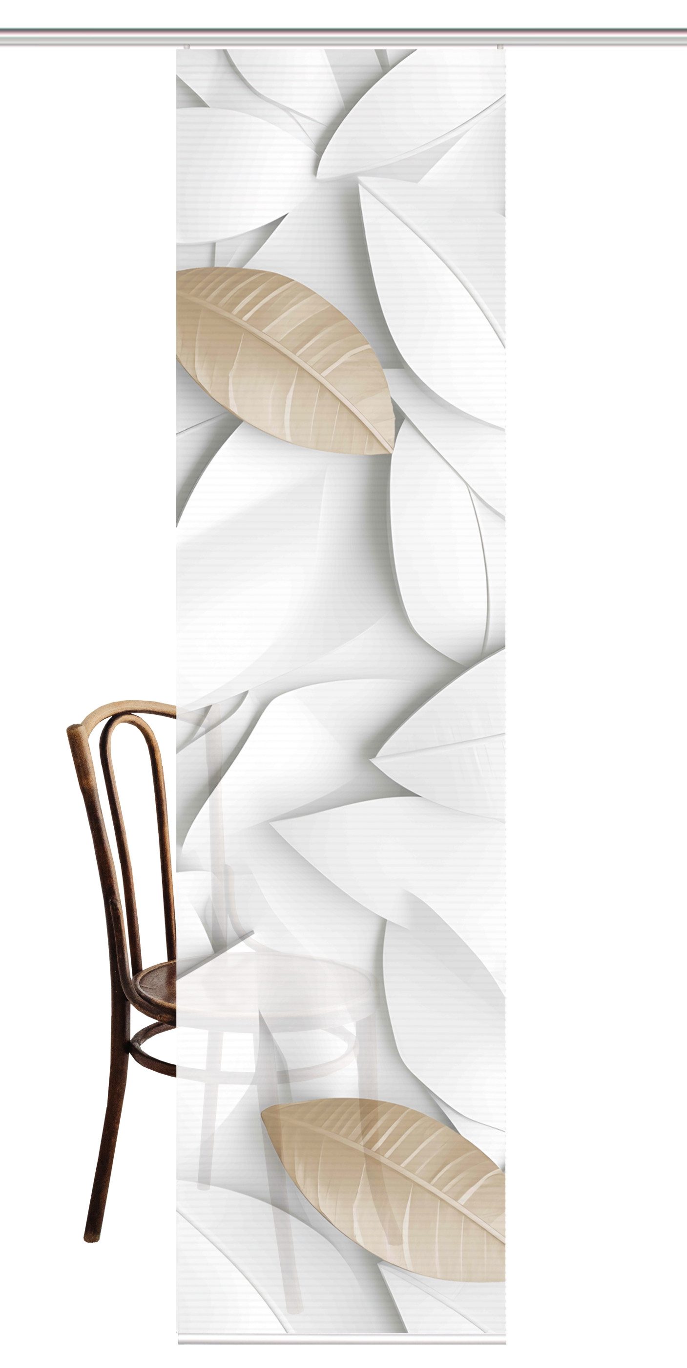 HOME in green Schiebegardine LISON (1 St), Paneelwagen, halbtransparent, DI günstig online kaufen