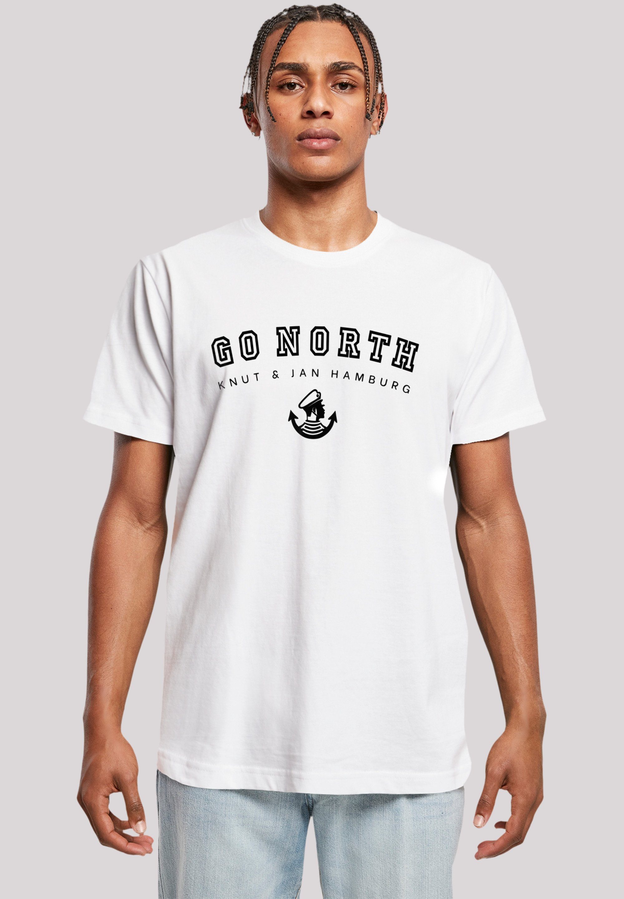 F4NT4STIC T-Shirt Go Print weiß North