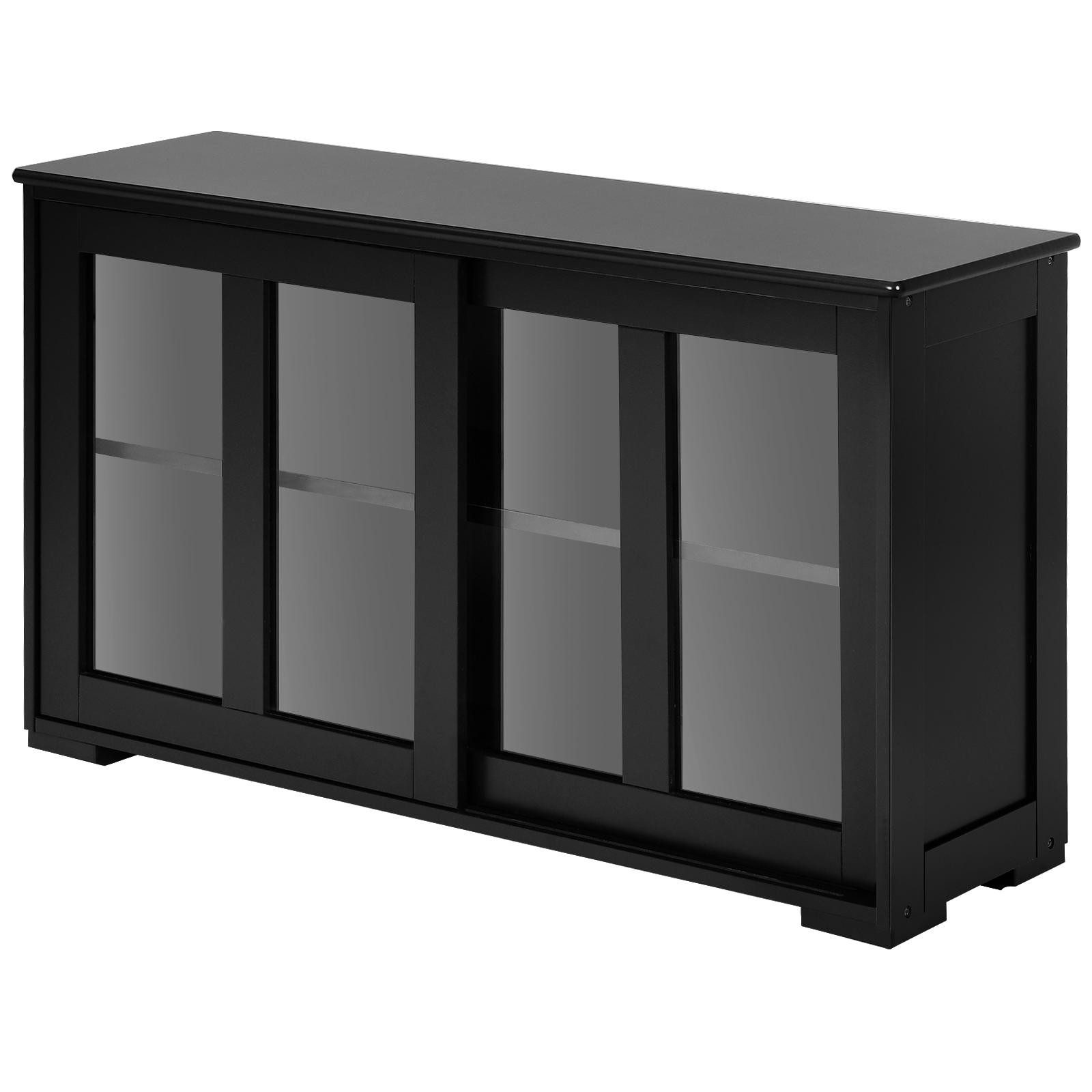 KOMFOTTEU Sideboard Küchenschrank, mit Schiebetüren günstig online kaufen