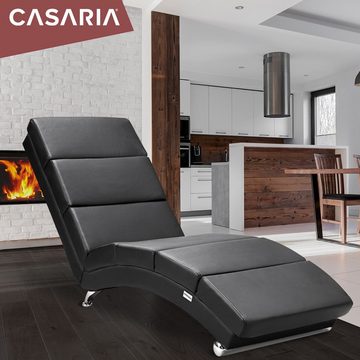 Casaria Relaxliege London, 1 Teile, XXL 186x89x55cm Ergonomisch Kunstleder Gepolstert 180kg Belastbarkeit