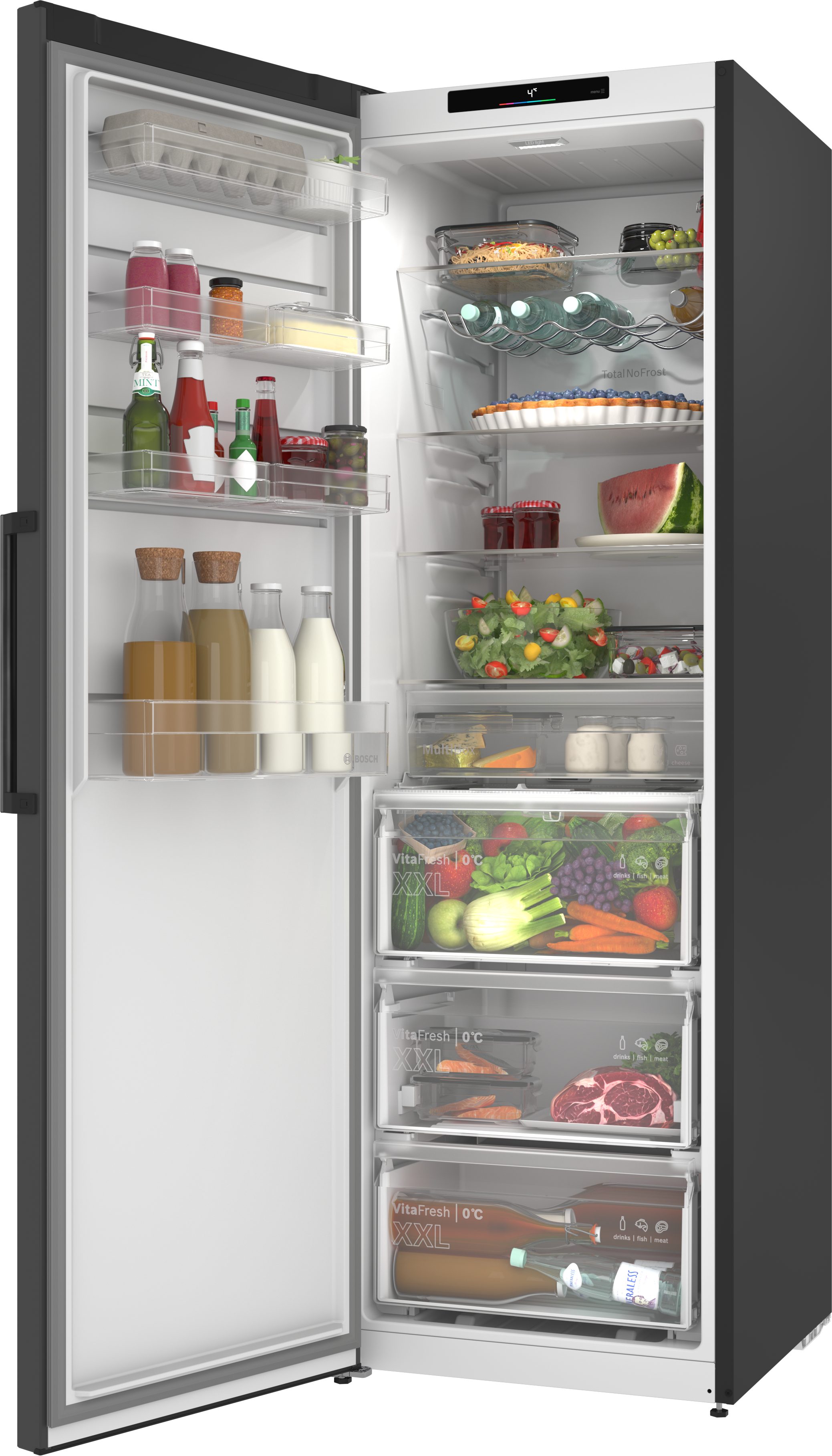 BOSCH Kühlschrank Serie 4 KSN36VCCG, 186,2 cm hoch, 59,5 cm breit