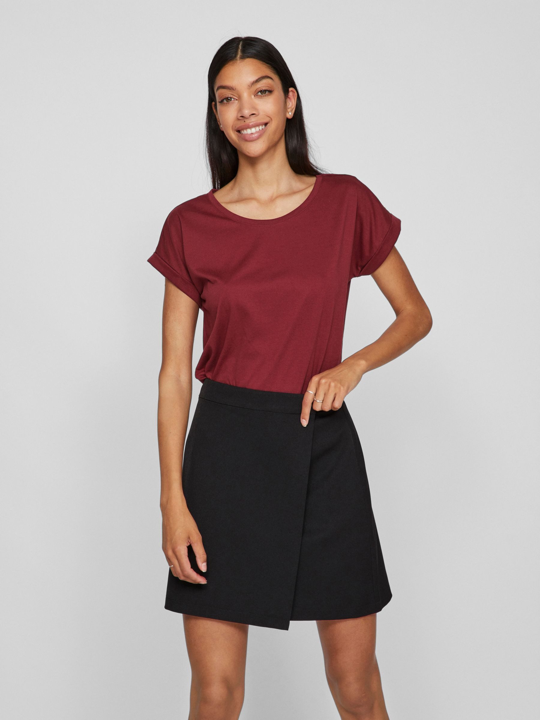 Vila T-Shirt Basic Kurzarm Fledermausärmel VIDREAMERS VIDREAMERS NEW PURE T günstig online kaufen