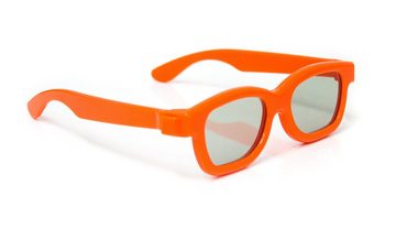 PRECORN 3D-Brille 3D Kinder-Brille orange Universale Passive für Cinema 3D