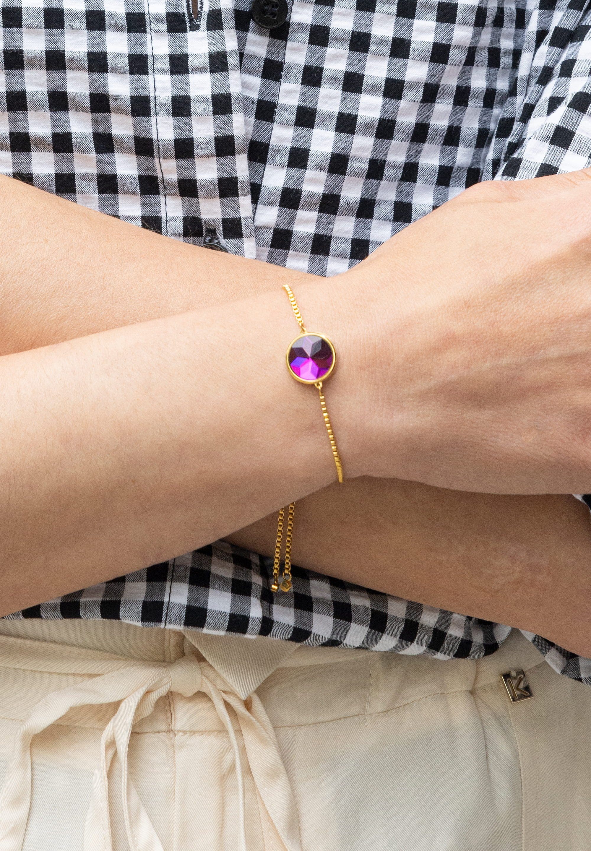 JOWISSA Armband Facet Armband mit Details Anhänger, glänzenden mit