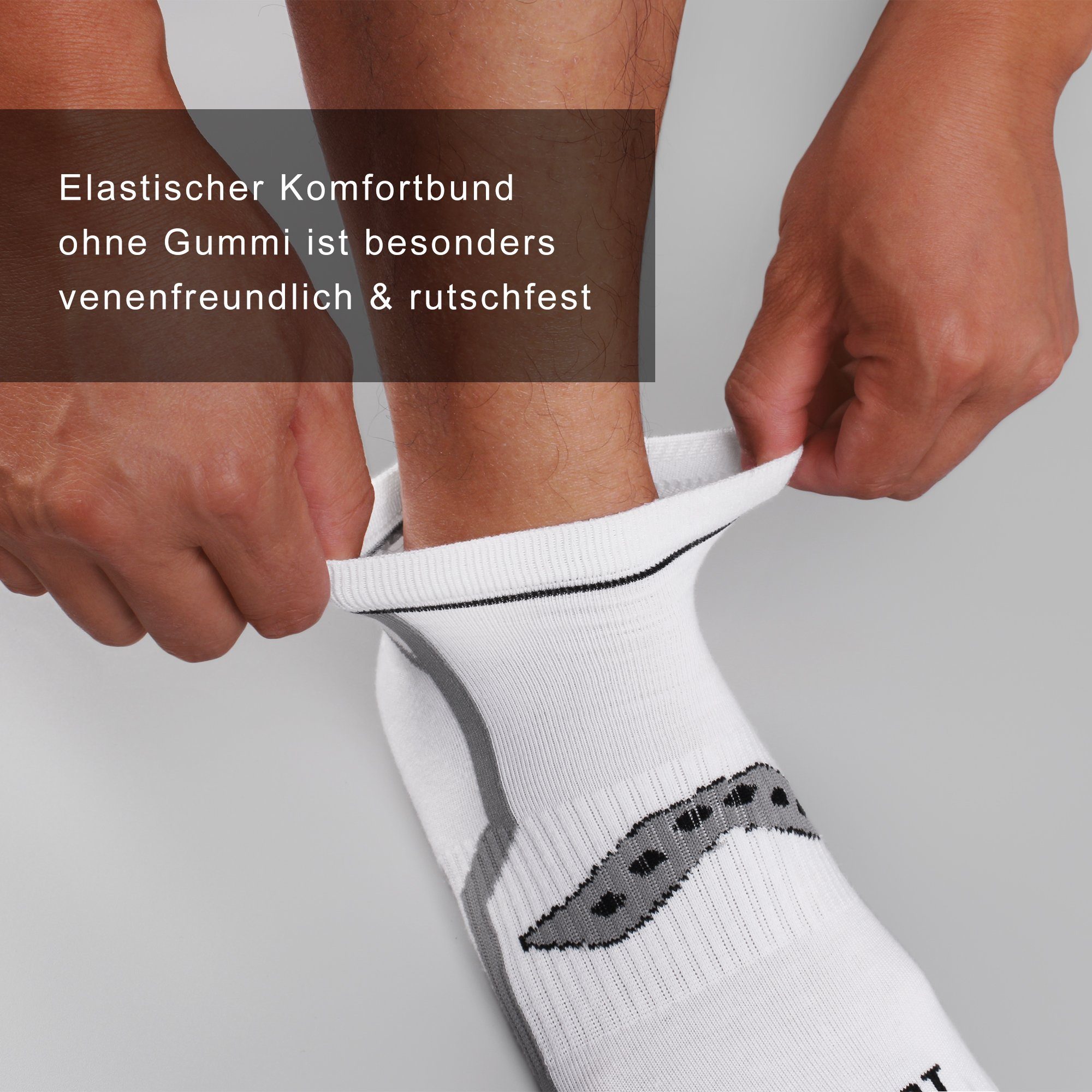 Sportsocken Sneaker Baumwolle (10er-Pack) Herren Socken 2303 aus 2327 L&K