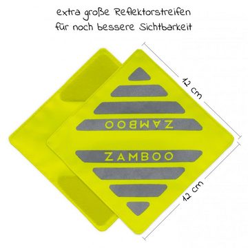 Zamboo Kinder-Buggy Universal - Gelb, 4er Pack Universal Kinderwagen Reflektoren für Buggy, Sportwagen