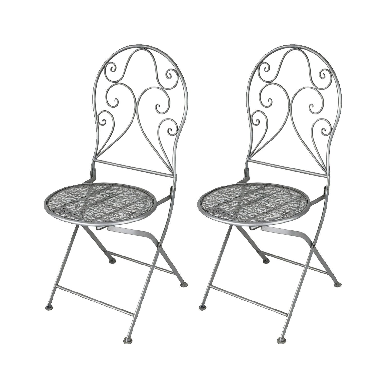 HTI-Living Gartenstuhl Gartenstuhl 2er-Set Lani Grau (Set, 2 St)