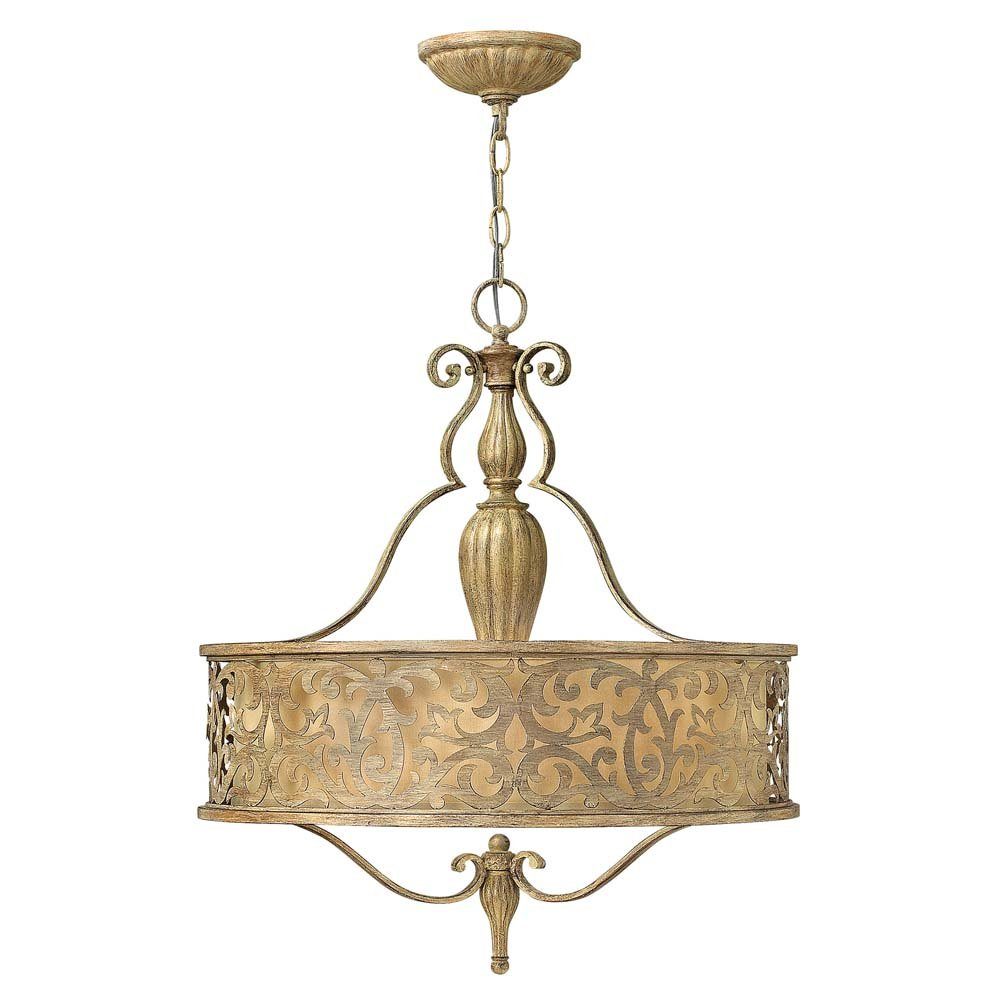 Elstead LIGHTING Kronleuchter, Leuchtmittel nicht inklusive, Kronleuchter Hängelampe Deckenleuchte Champagner-Farbe D 53,3 cm