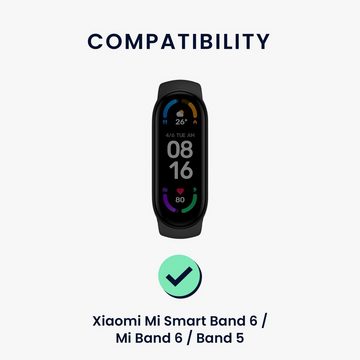 kwmobile Uhrenarmband 3x Band für Xiaomi Mi Smart Band 6 / Mi Band 6 / Band 5, Silikon Fitnesstracker Ersatz Sportarmband