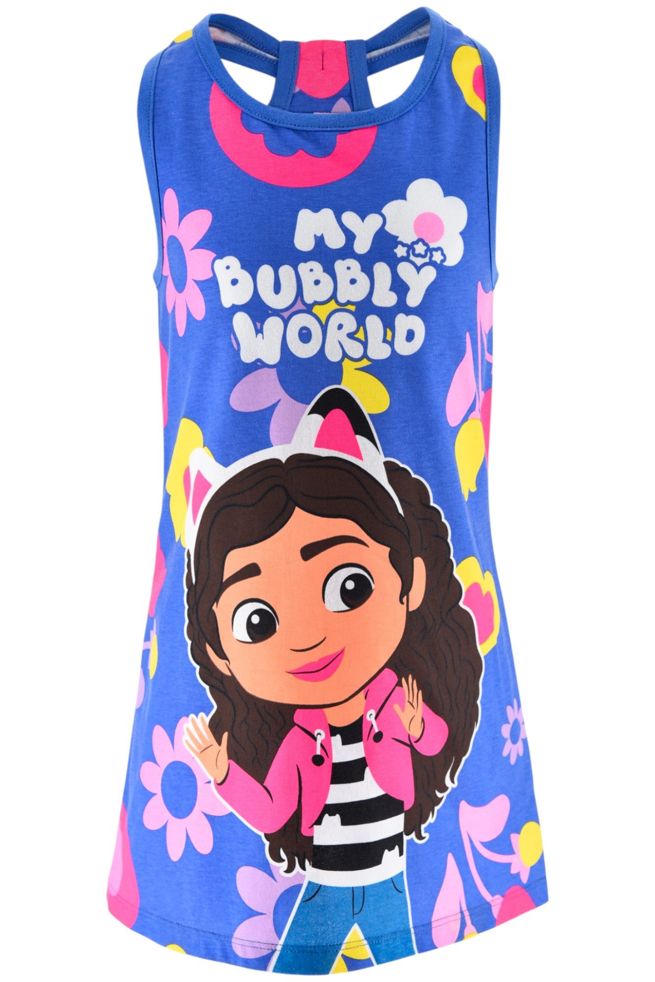 Dreamworks Gabby’s Dollhouse Sommerkleid My Bubbly Wrold Mädchen Jerseykleid Gr. 98-128 cm