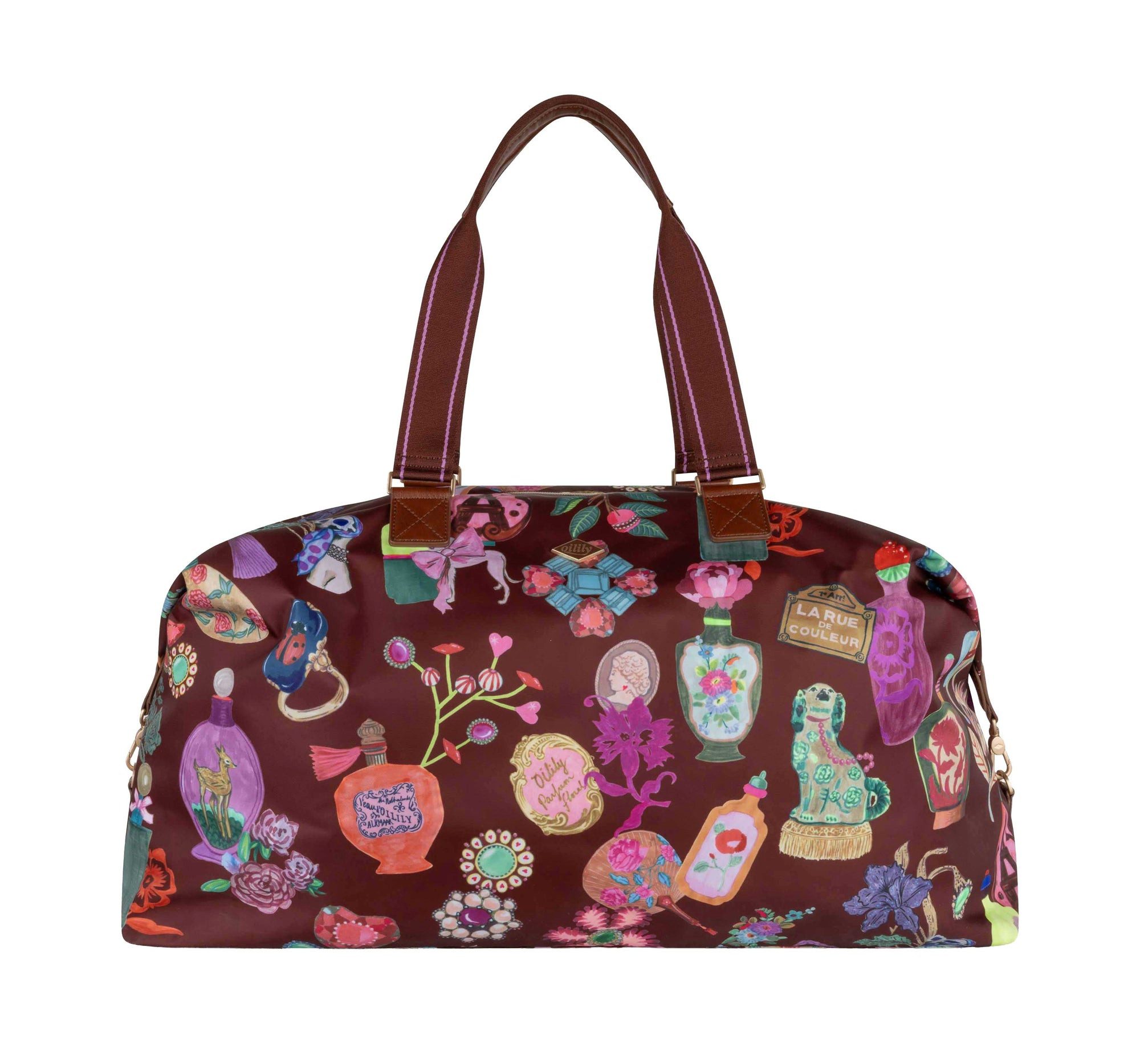 Oilily Schultertasche Wida Weekender Deja Futur Hot Chocolate