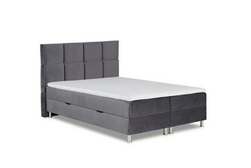 Özberk Boxspringbett Amsterdam-180 (180 x 200 cm, 3-St., 1 Kopfteil, 2 Bettkästen, 2 Matratzen, 1 Topper), Boxspringbett mit Bettkästen und Topper