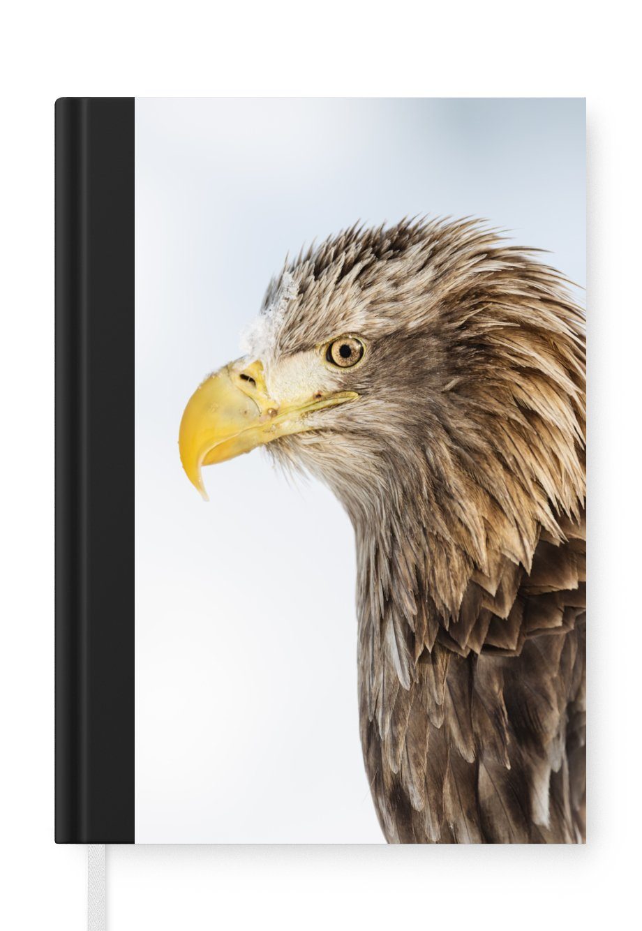 MuchoWow Notizbuch Adler - Profil - Vogel - In der Nähe - Natur, Journal, Merkzettel, Tagebuch, Notizheft, A5, 98 Seiten, Haushaltsbuch