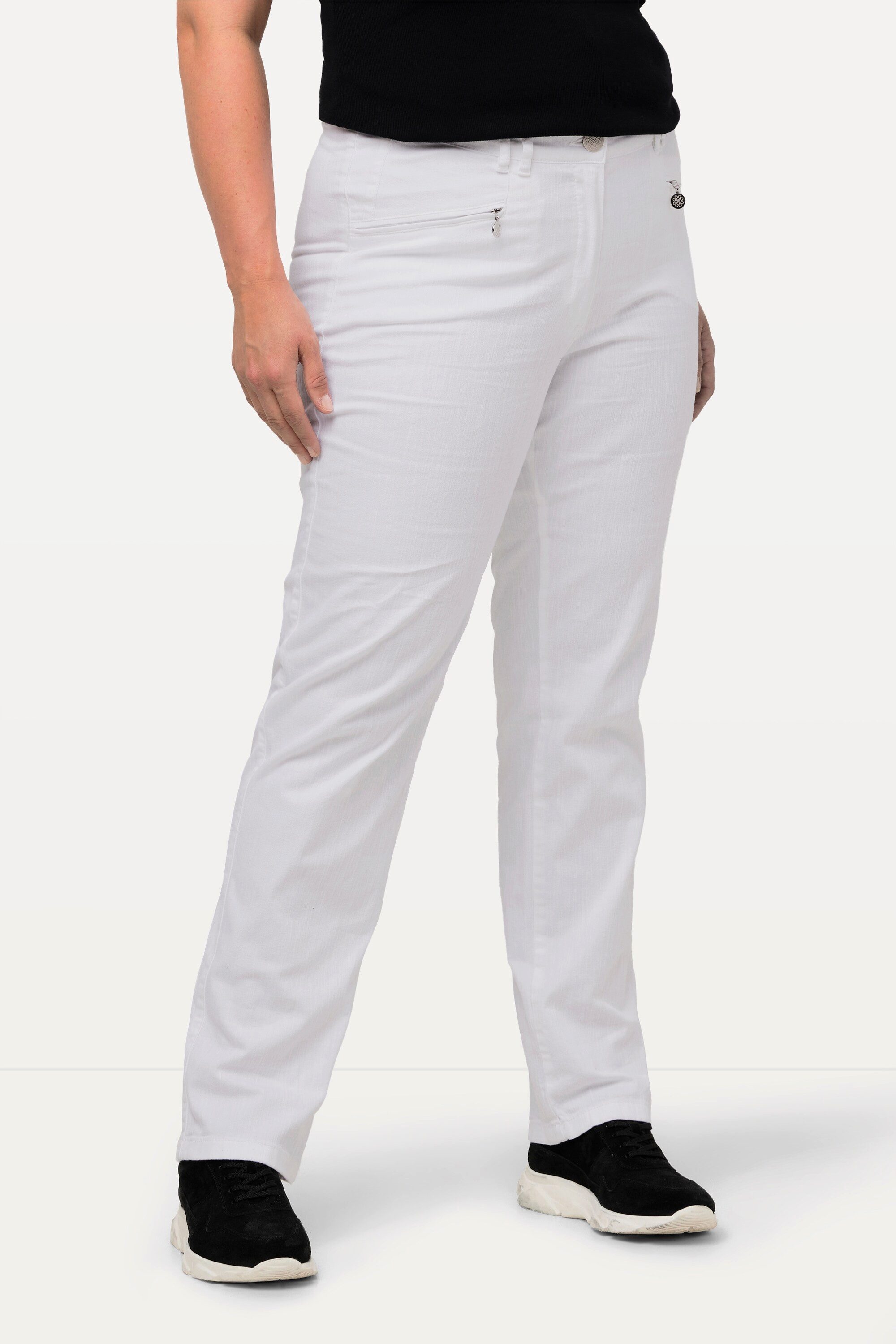 Ulla Popken Funktionshose Sommerhose Mony angenehm leicht Zipptaschen Stret günstig online kaufen