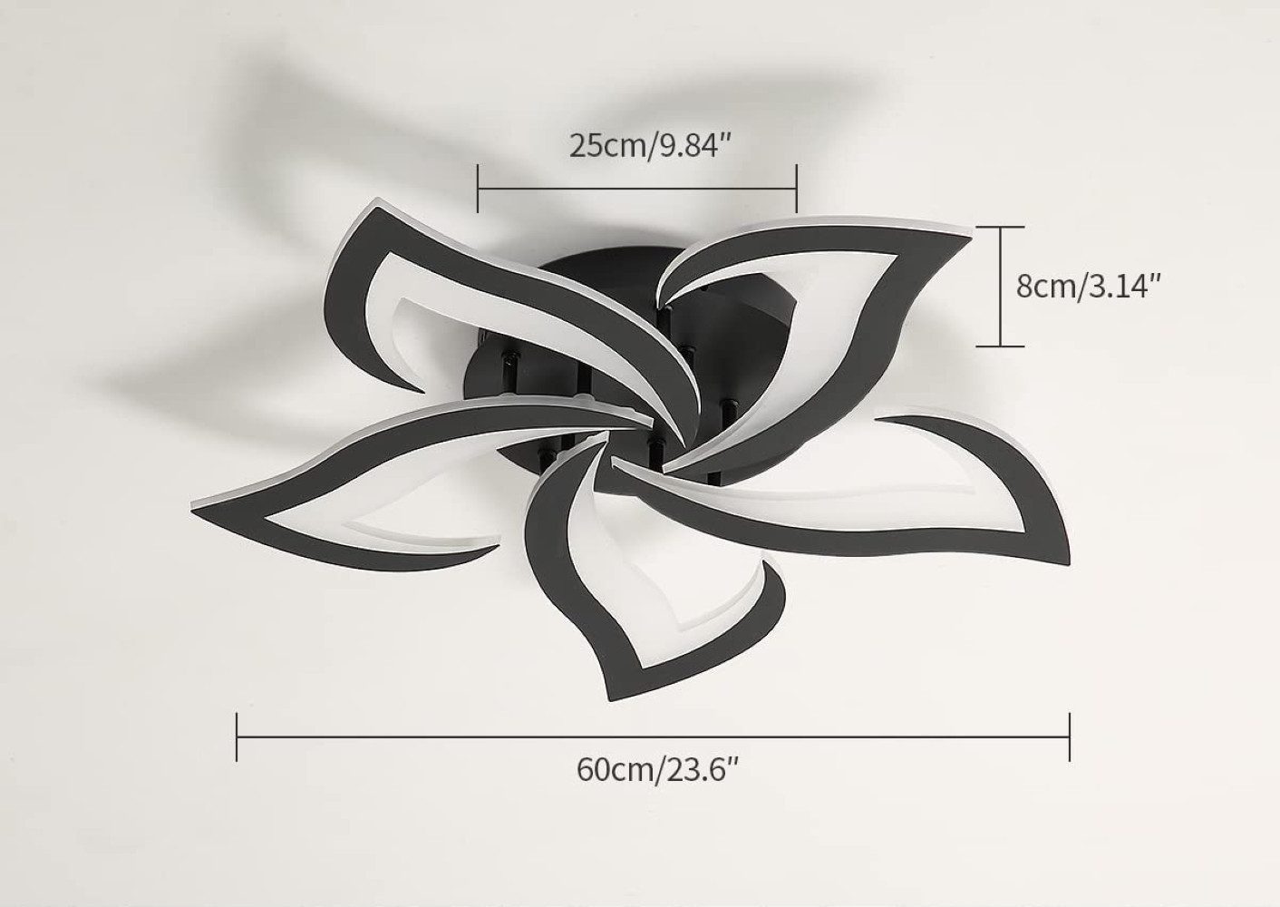 Goeco Deckenleuchte Schwalbenschwanzförmige Acryl-Deckenleuchte, LED Leucht günstig online kaufen