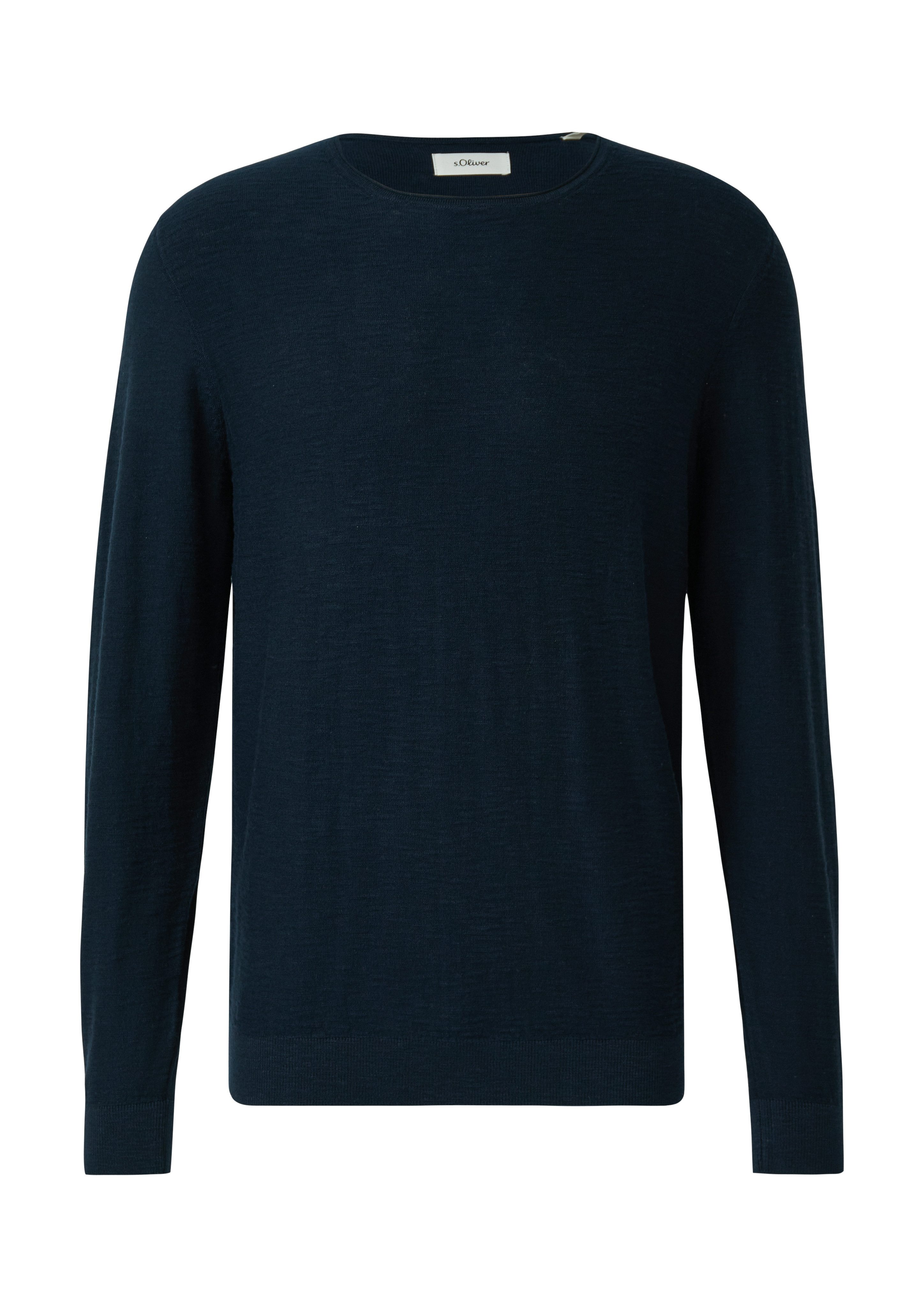 s.Oliver Strickpullover mit Rundhals, Regular Fit