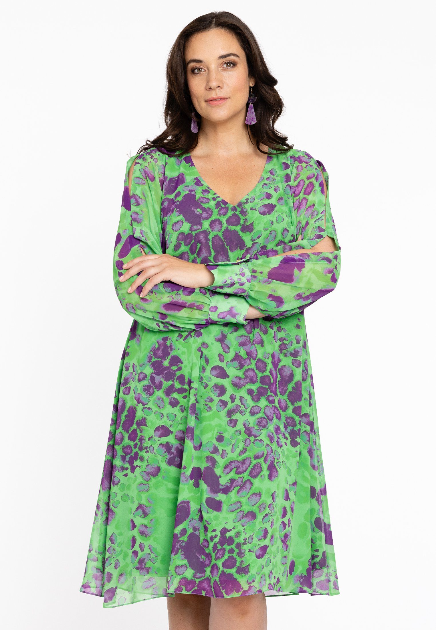 A-Linien-Kleid Damen Kleid Große Größen