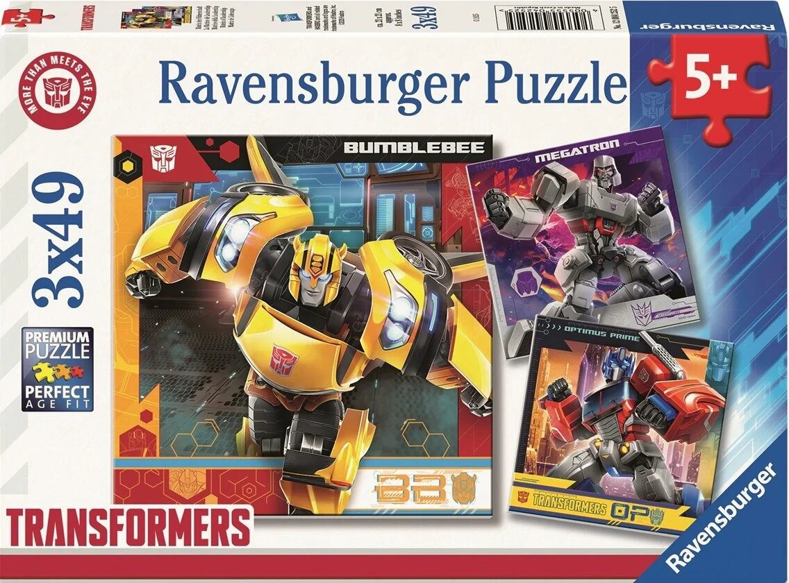 Ravensburger Puzzle Puzzle Transformers 3x49, Puzzleteile