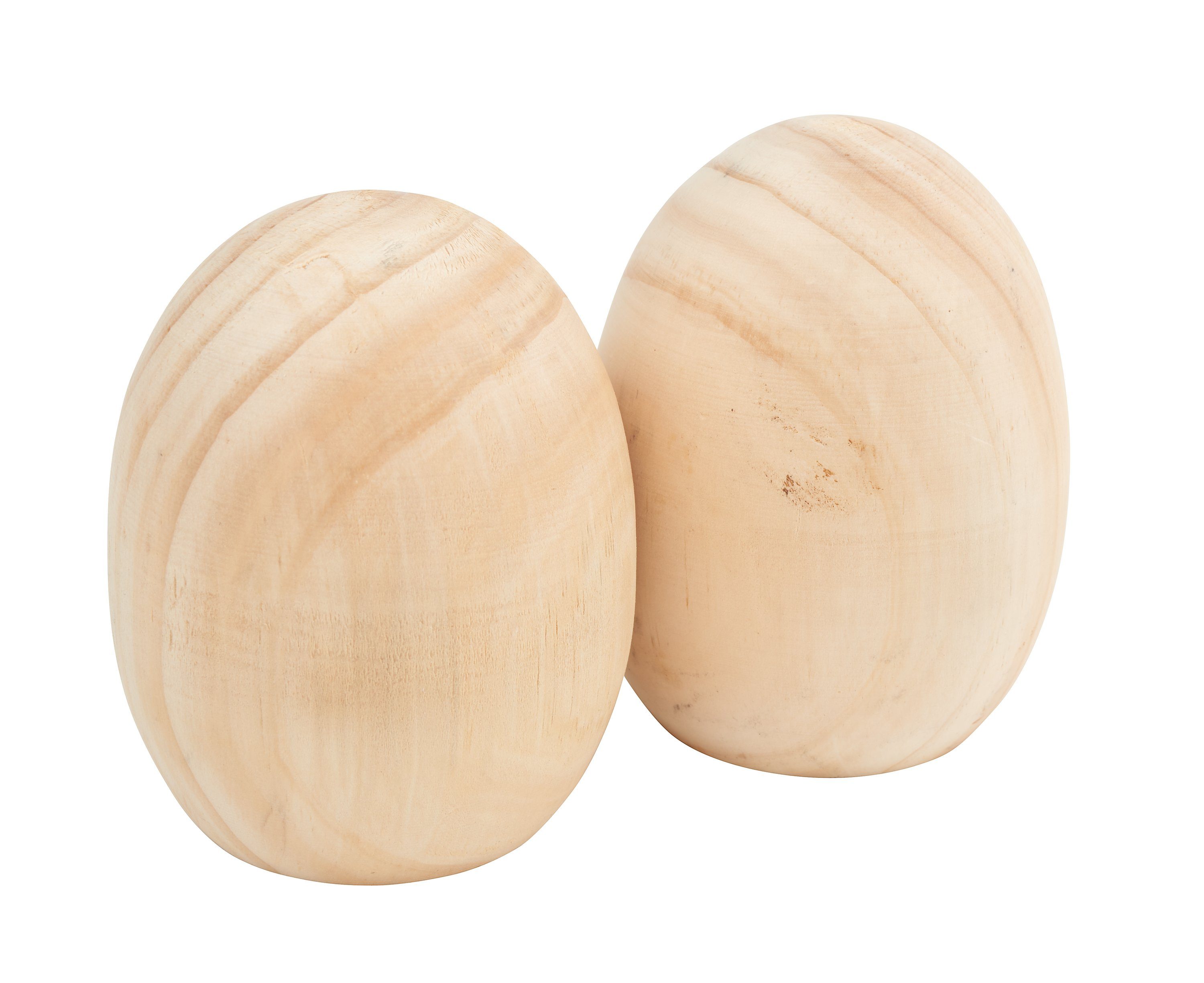 VBS Styropor-Ei Holz-Eier 8 cm x 6,5 cm, 2 Stück